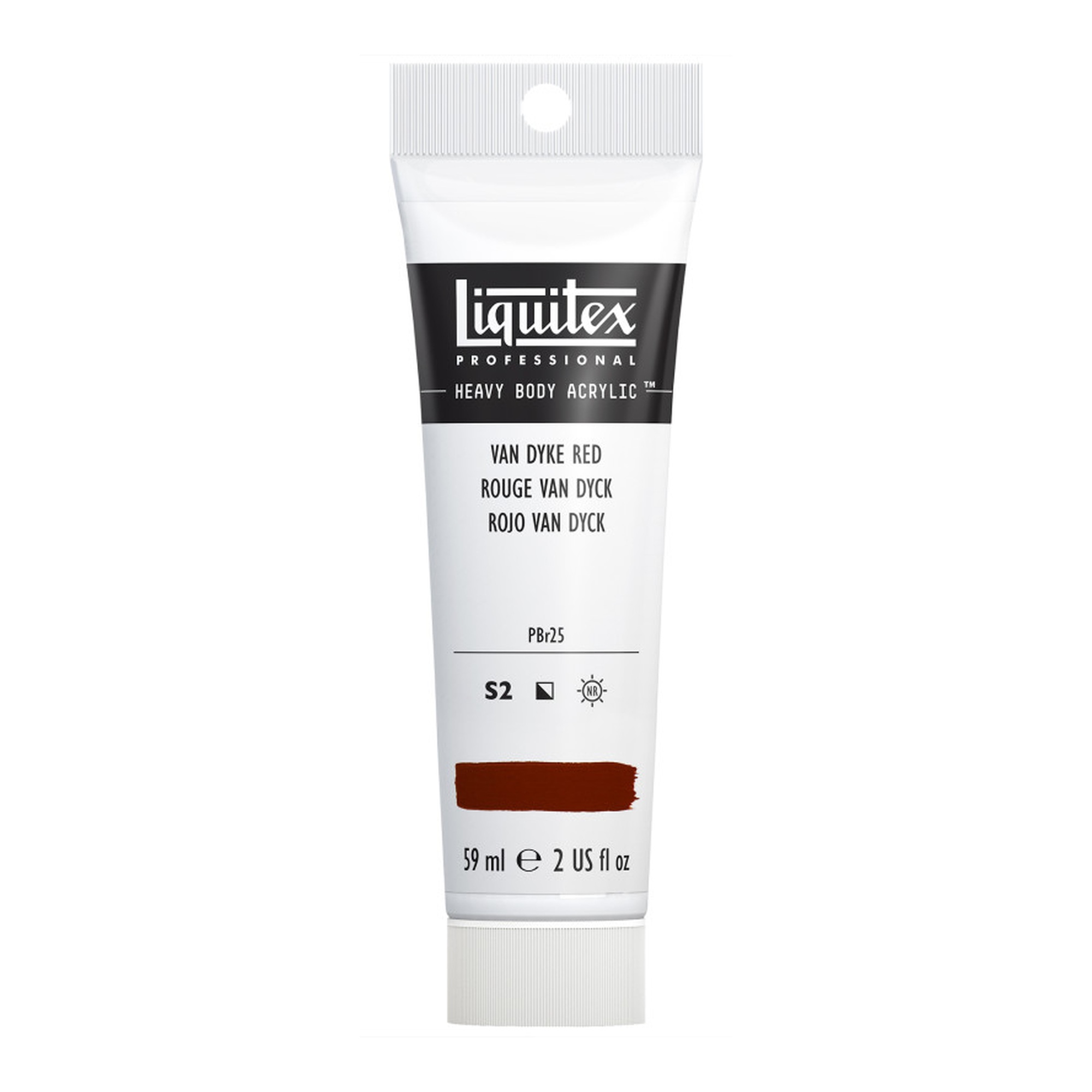 Professional Heavy Body Acrylic Paint, 59 mL Tube, Van Dyke Red