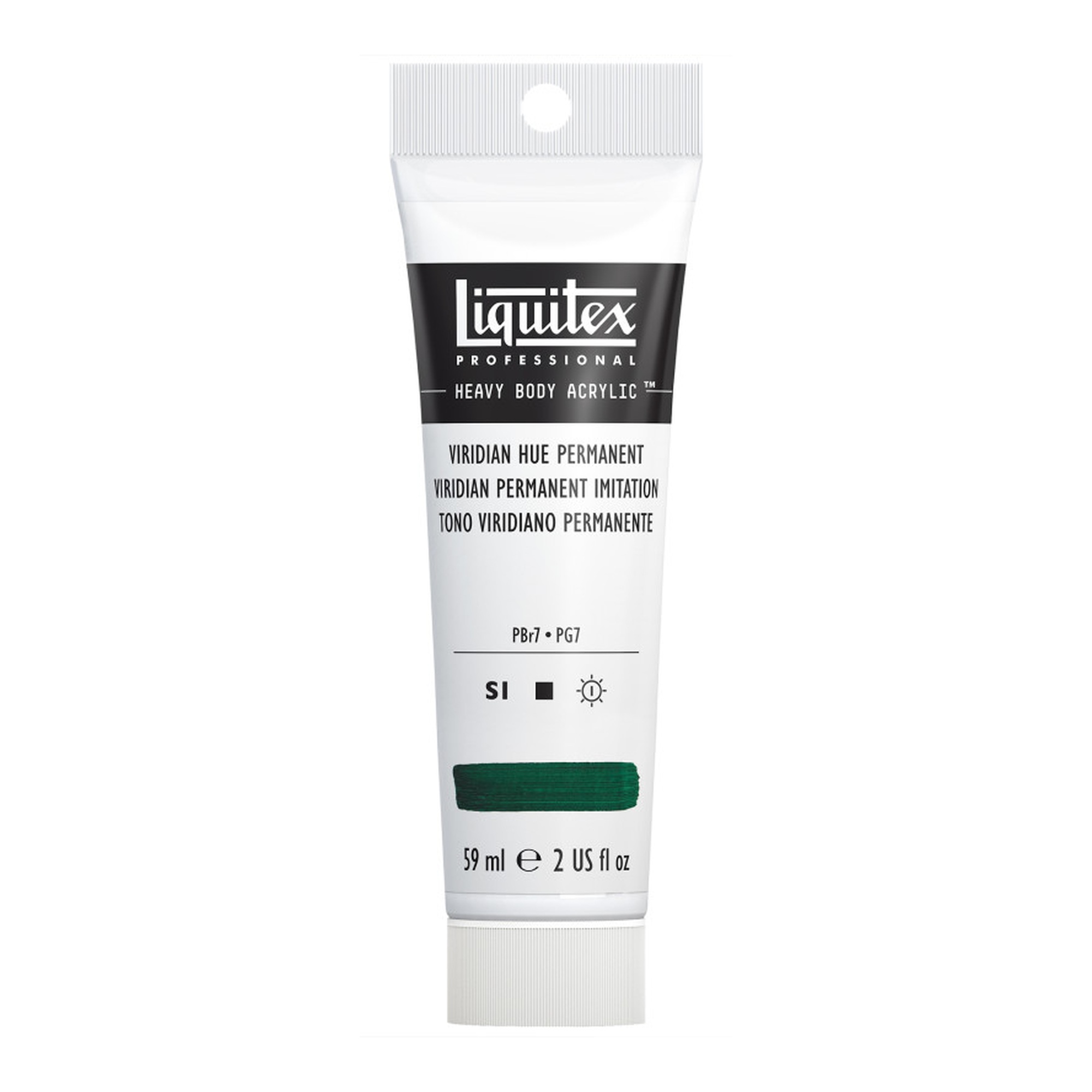 Heavy Body Acrylic Paint, Viridian Hue Permanent, 59 mL Tube