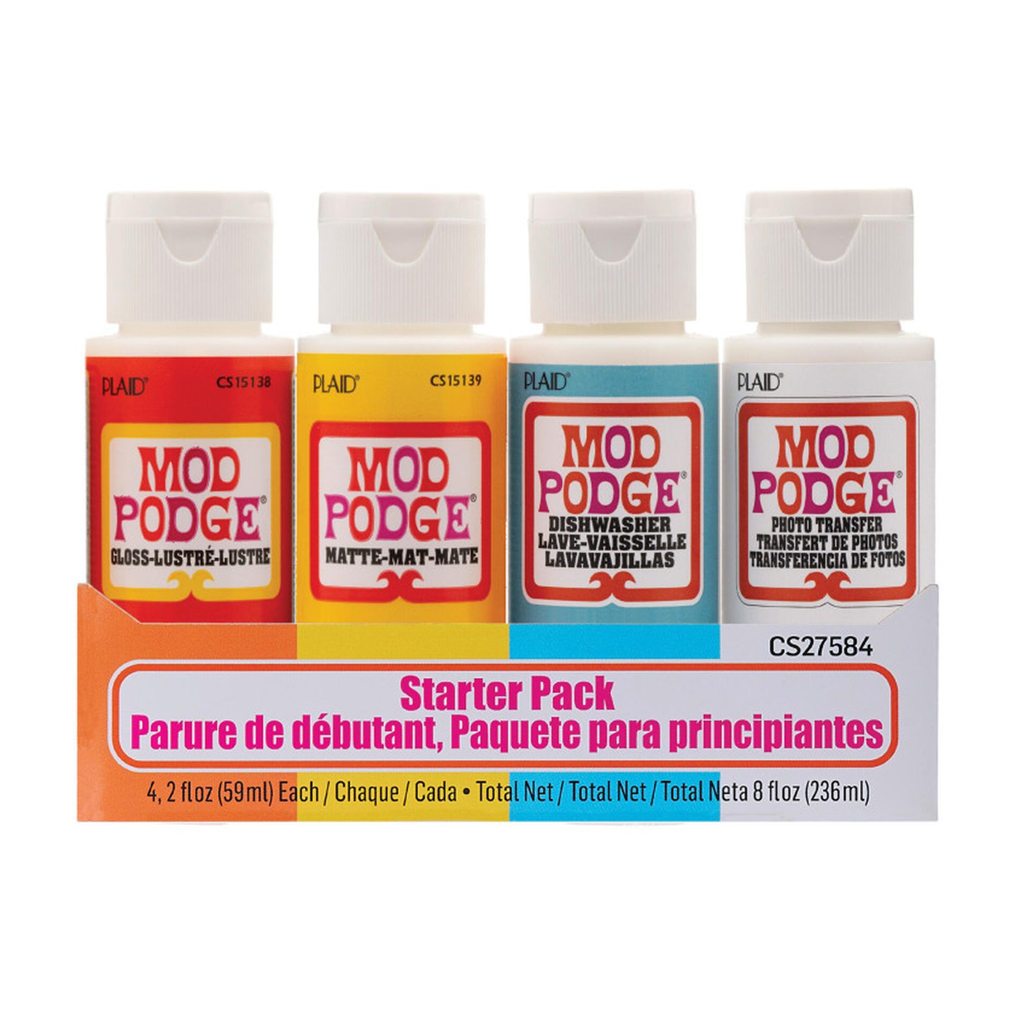 4-Piece Decoupage Sealer and Photo Transfer Set, 2 oz. Bottles