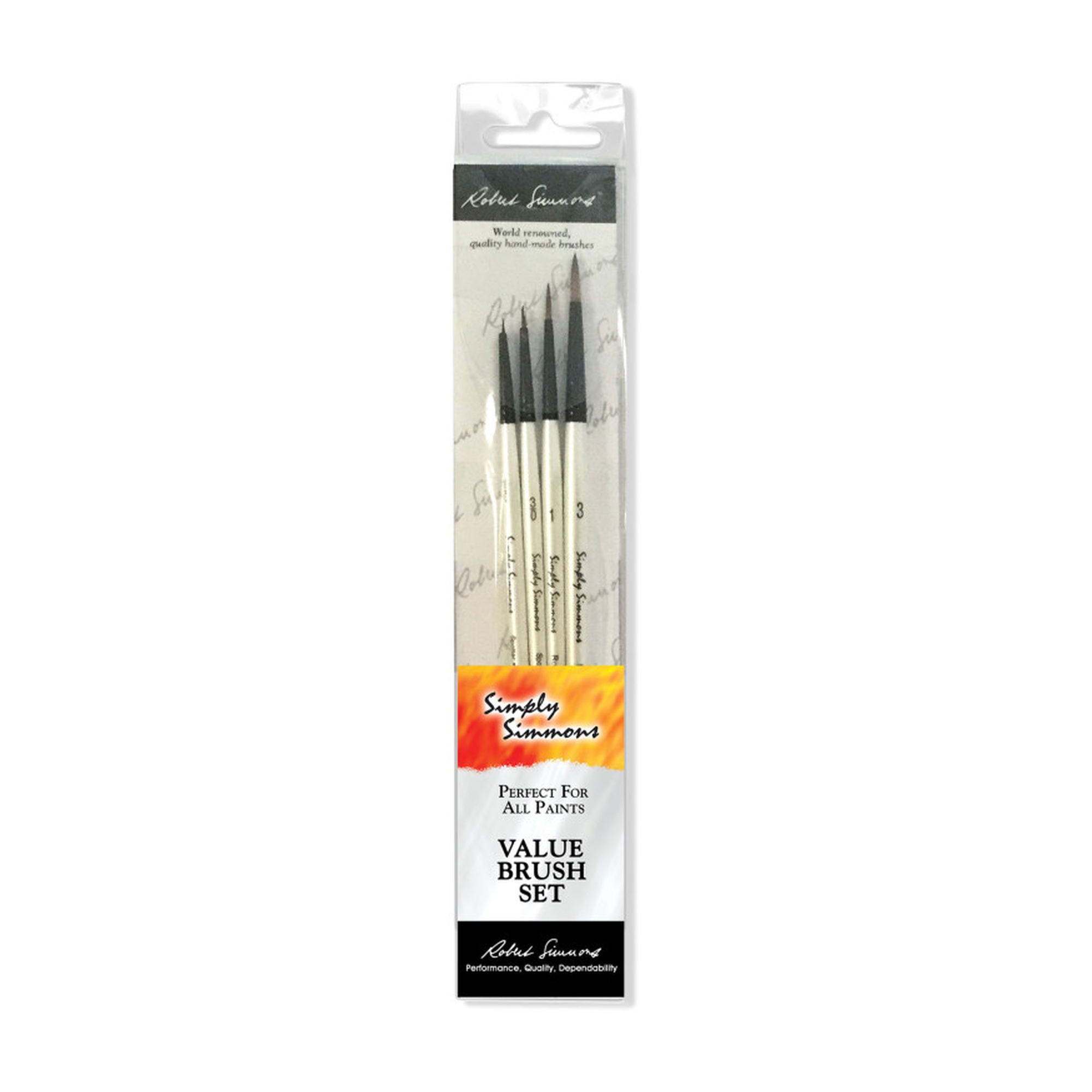 Dot the Eyes Detail Brush Set, 4 Pieces