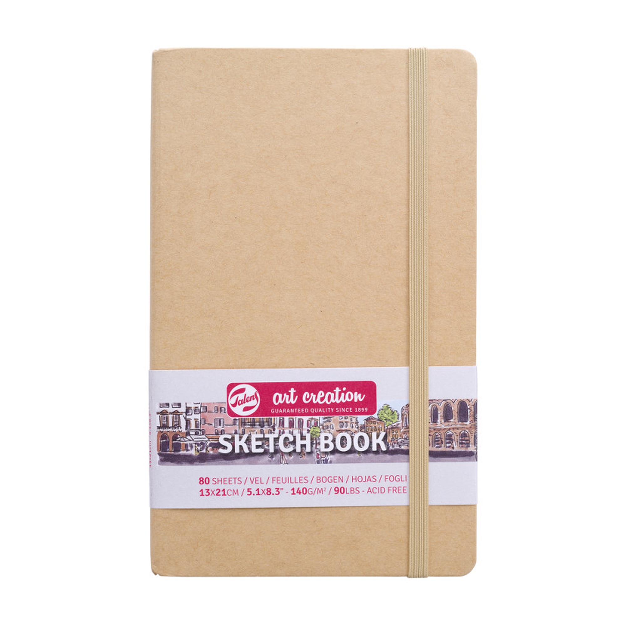 Kraft Cover Sketchbook, 80 Sheets, 5.1 x 8.3 in.