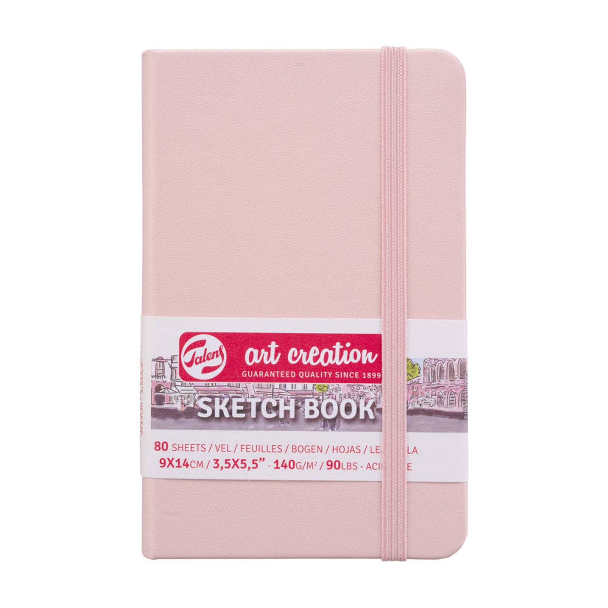 Pastel Pink Hardbound Sketchbook, 3.5 x 5.5 in.