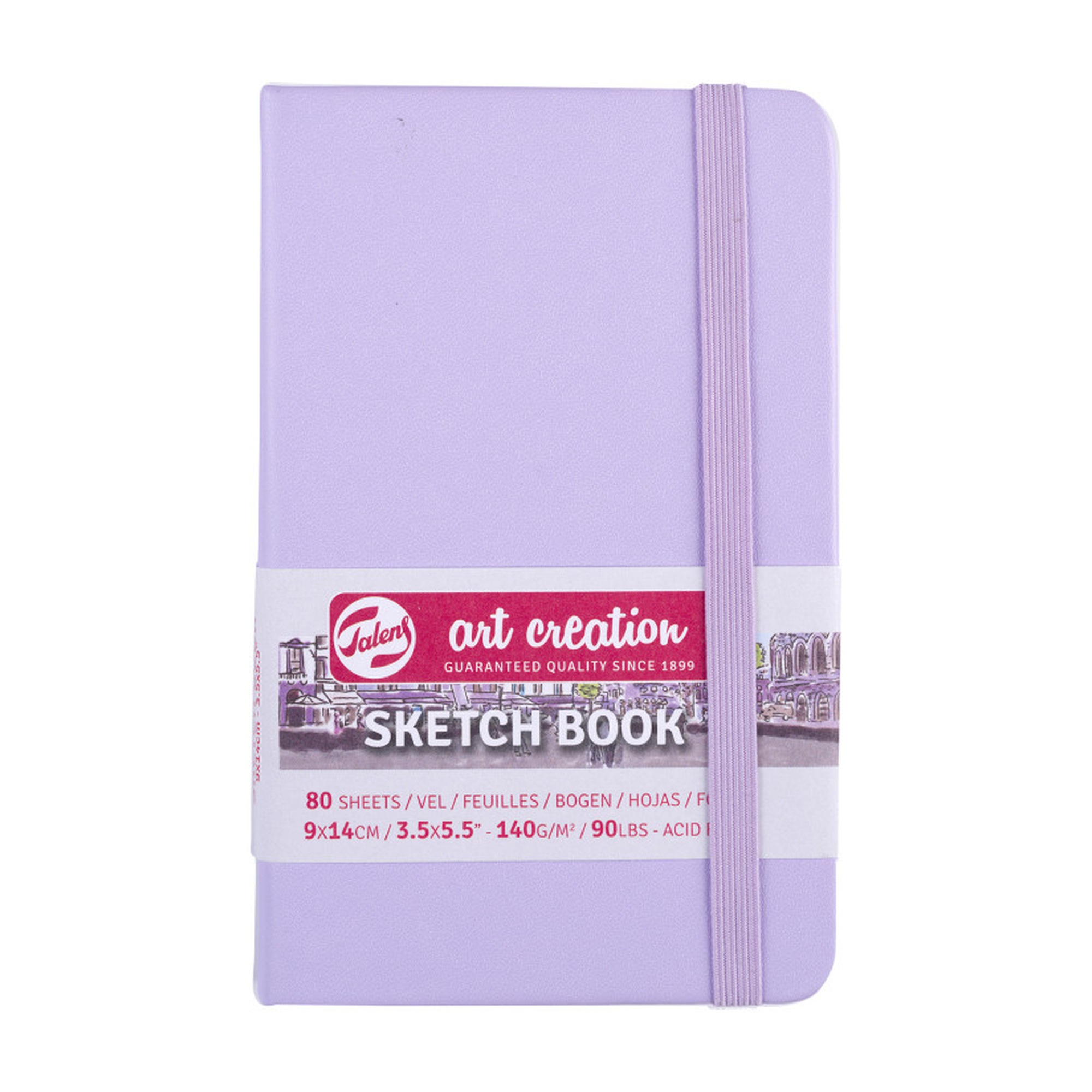 Hardbound Pastel Violet Sketchbook, 80 Sheets, 3.5 x 5.5 in.