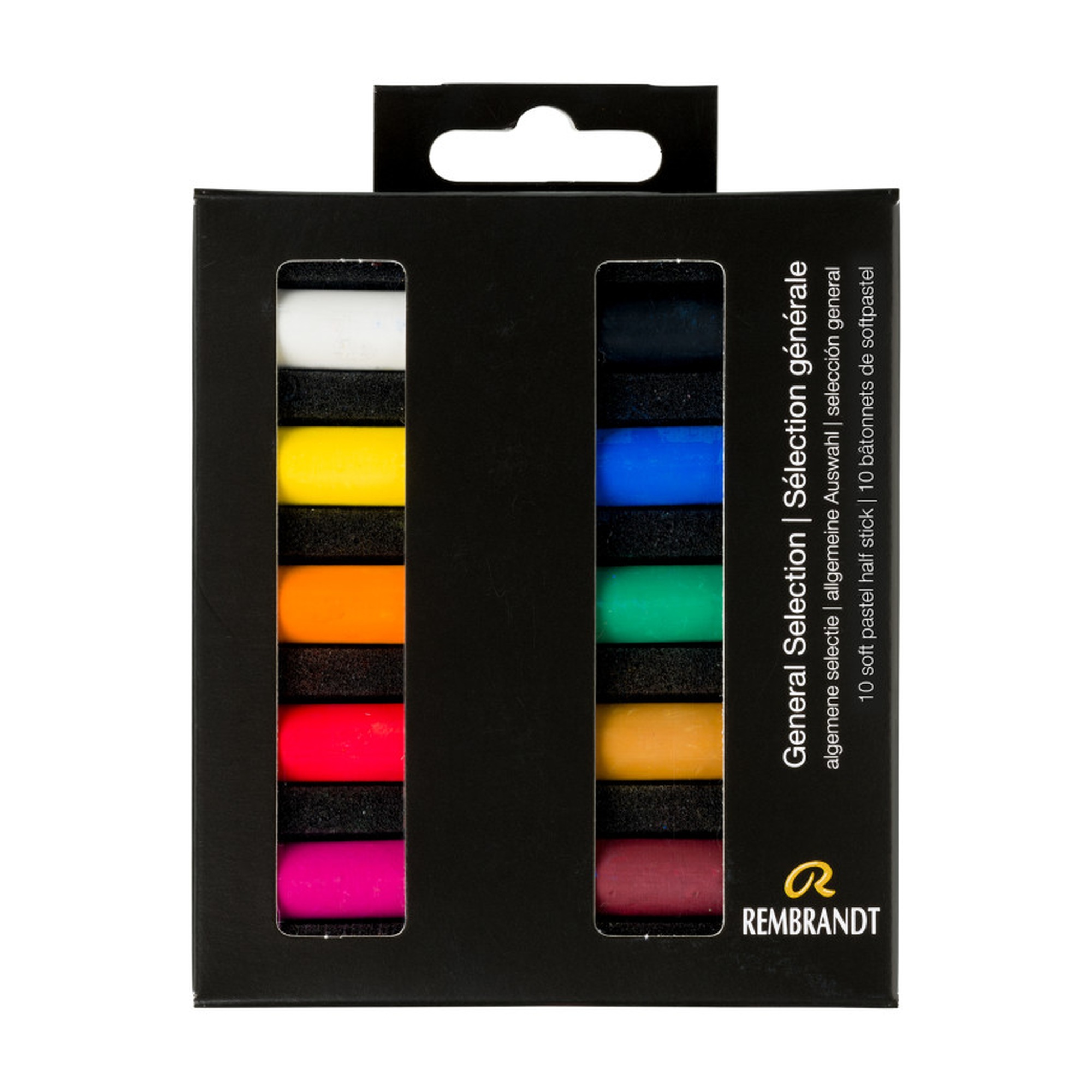Soft Pastel Micro Set, Assorted Colors, 10 Half Sticks