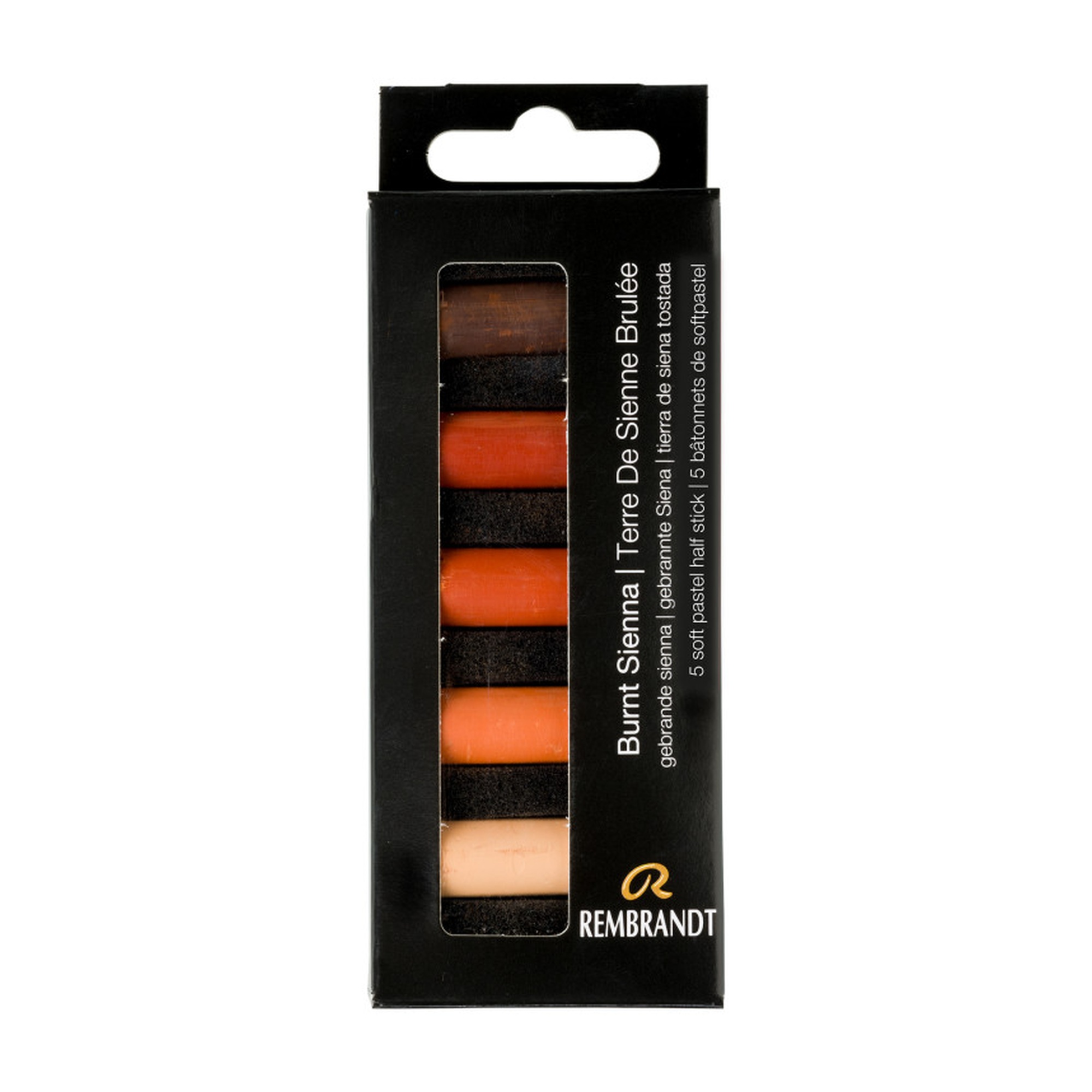 Burnt Sienna Soft Pastel Half-Stick Set, 5 Pieces