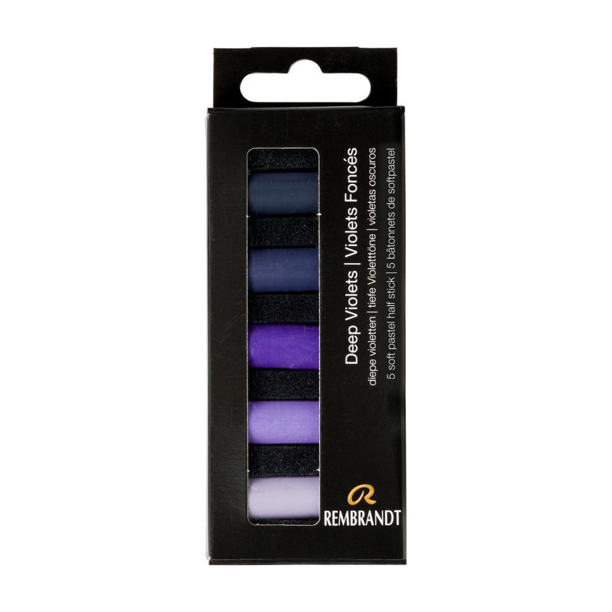 Deep Violet Soft Pastel Half Stick Set, 5 Count