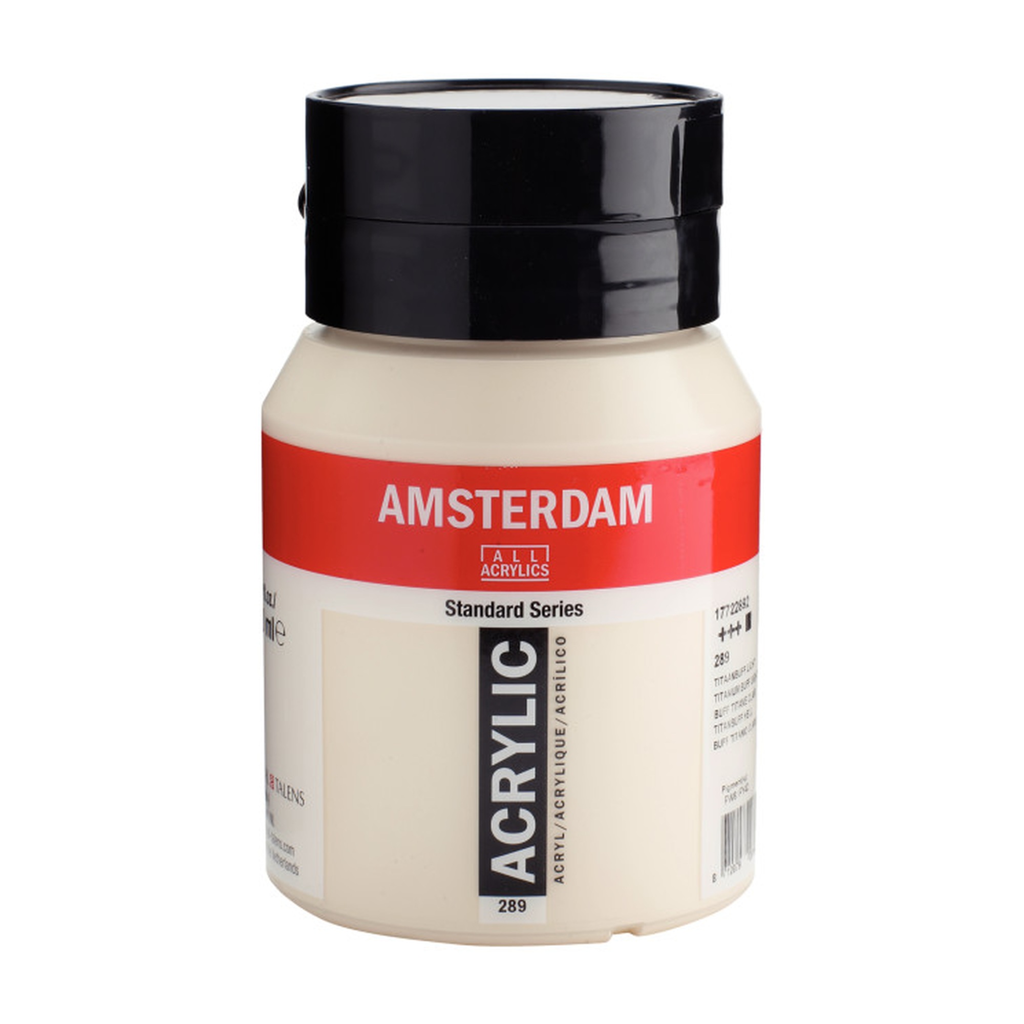 Titanium Buff Light Acrylic Paint Tube, 500 mL