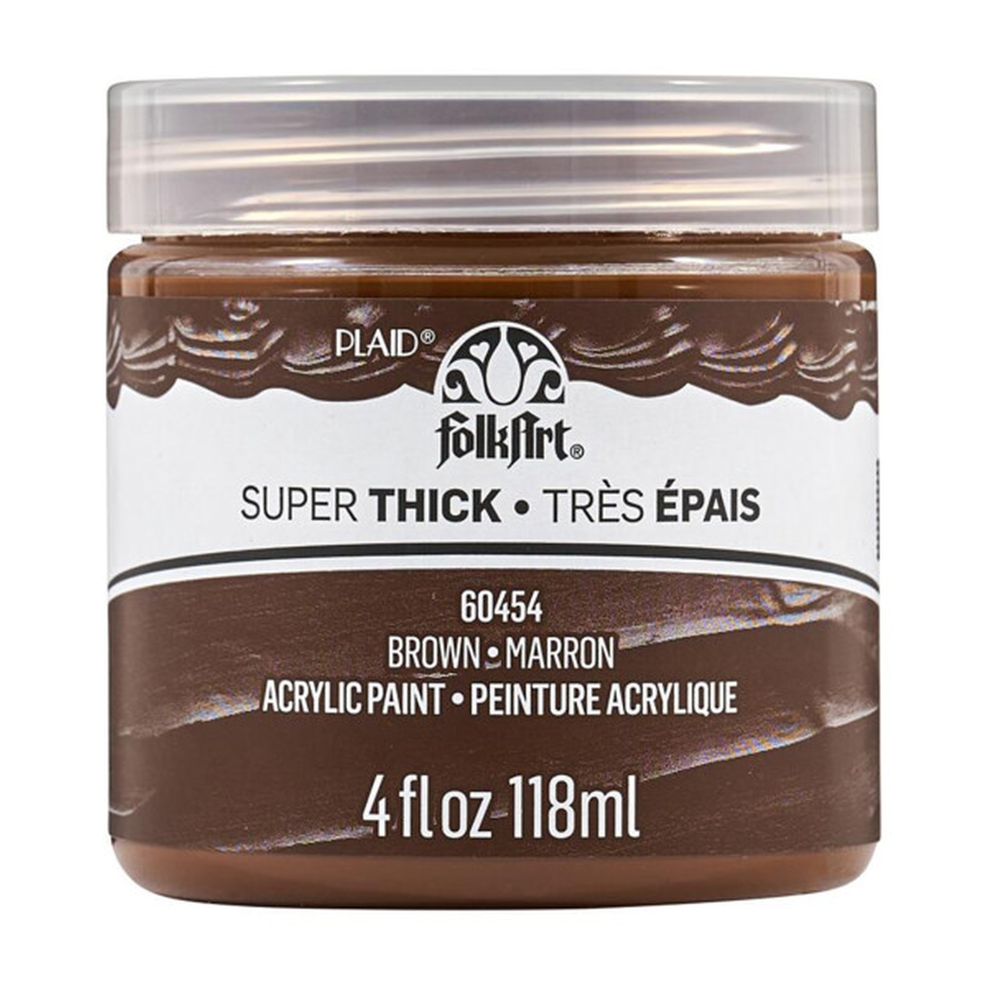 Super Thick Brown Acrylic Paint, 4 oz Jar