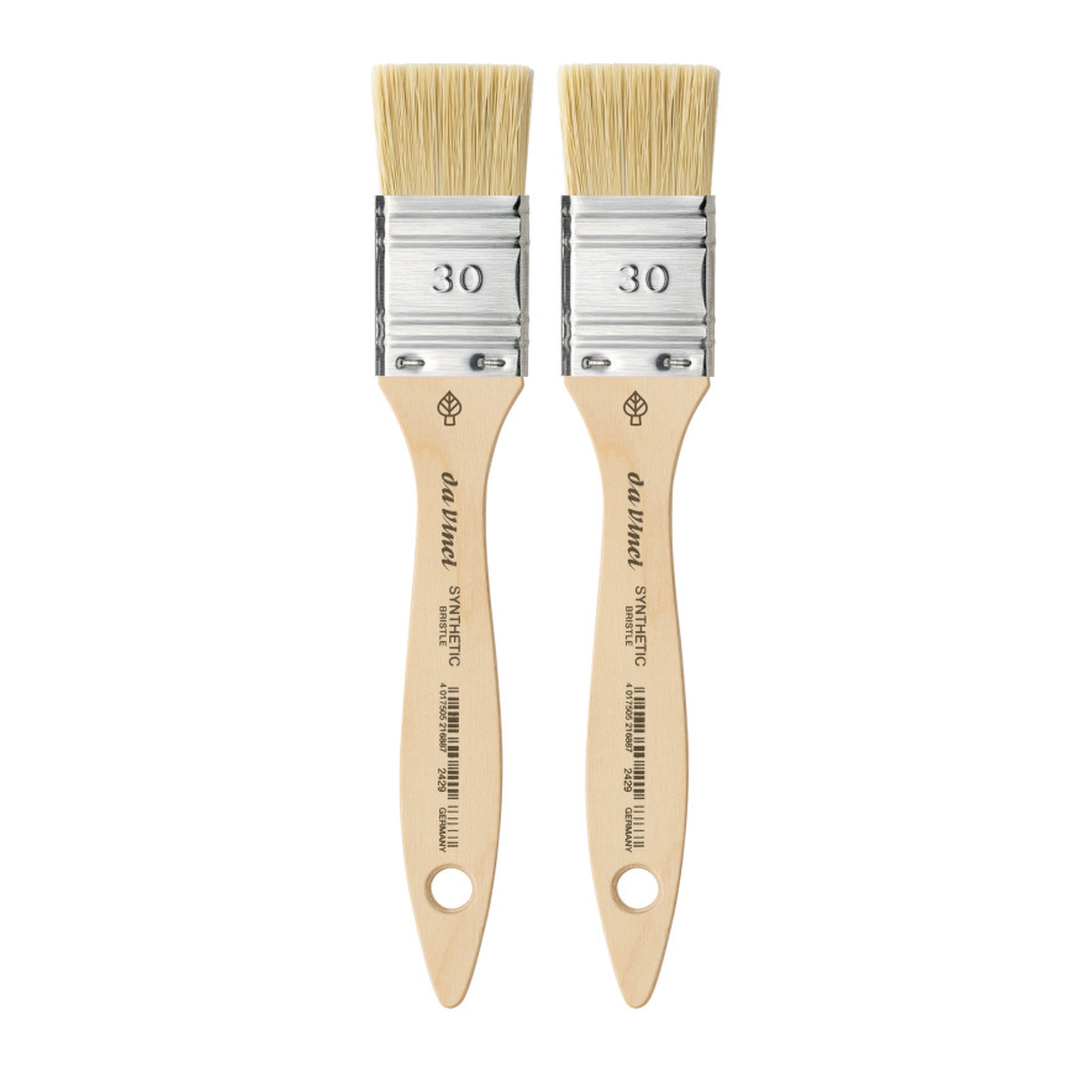 Synthetic Flat Mottler Brushes, Size 30, 2-Pack