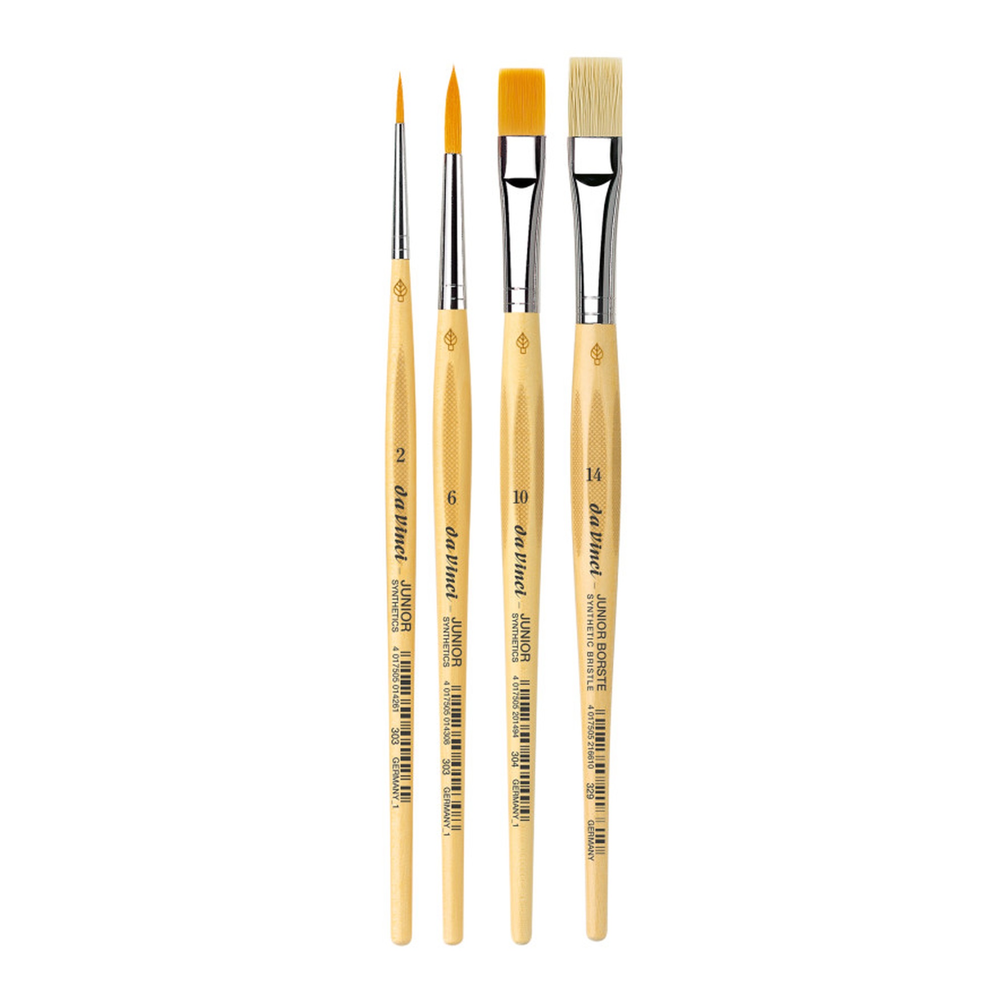 4-Piece Tempera Student Brush Set