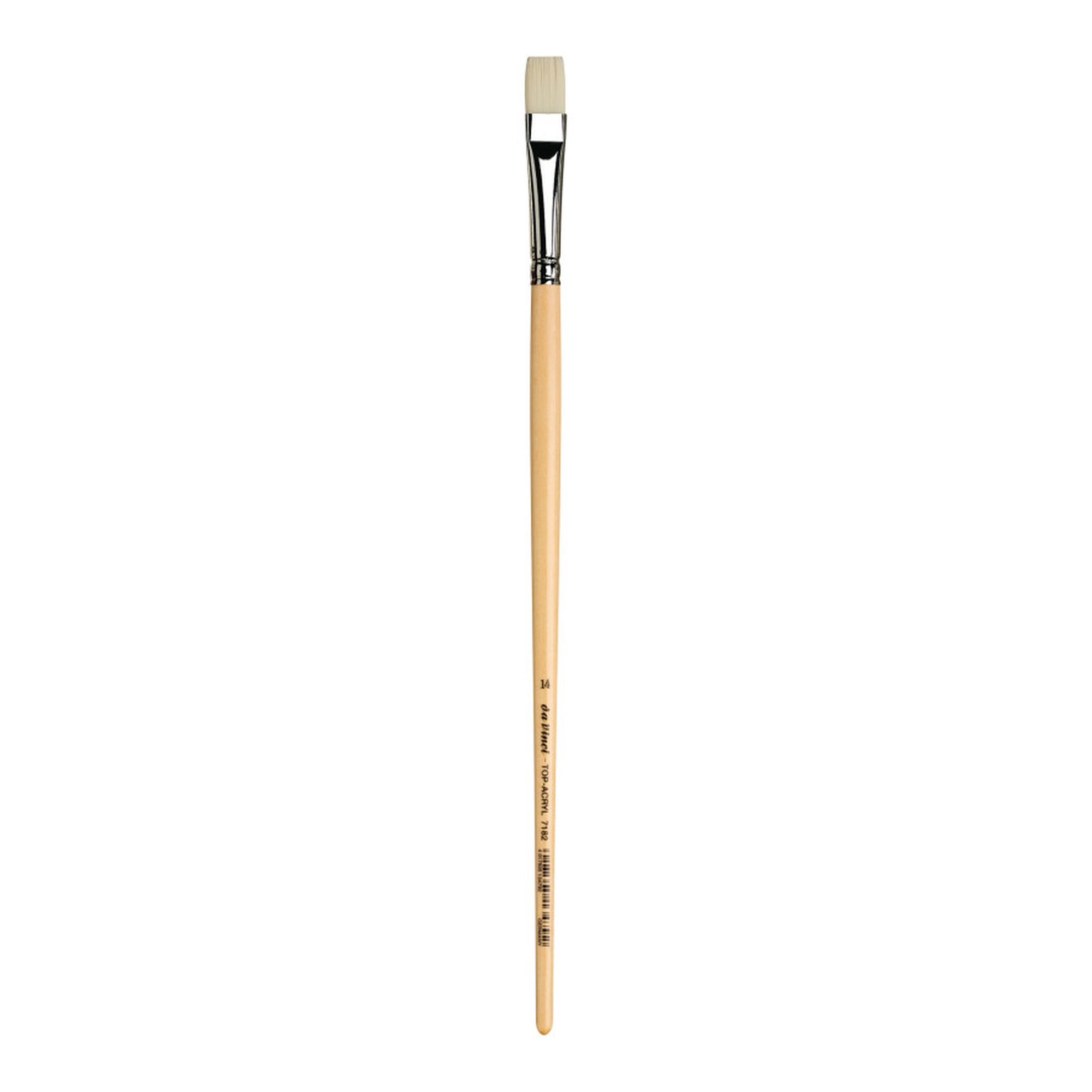 Size 14 Synthetic Flat Paint Brush for Acrylic and Oil