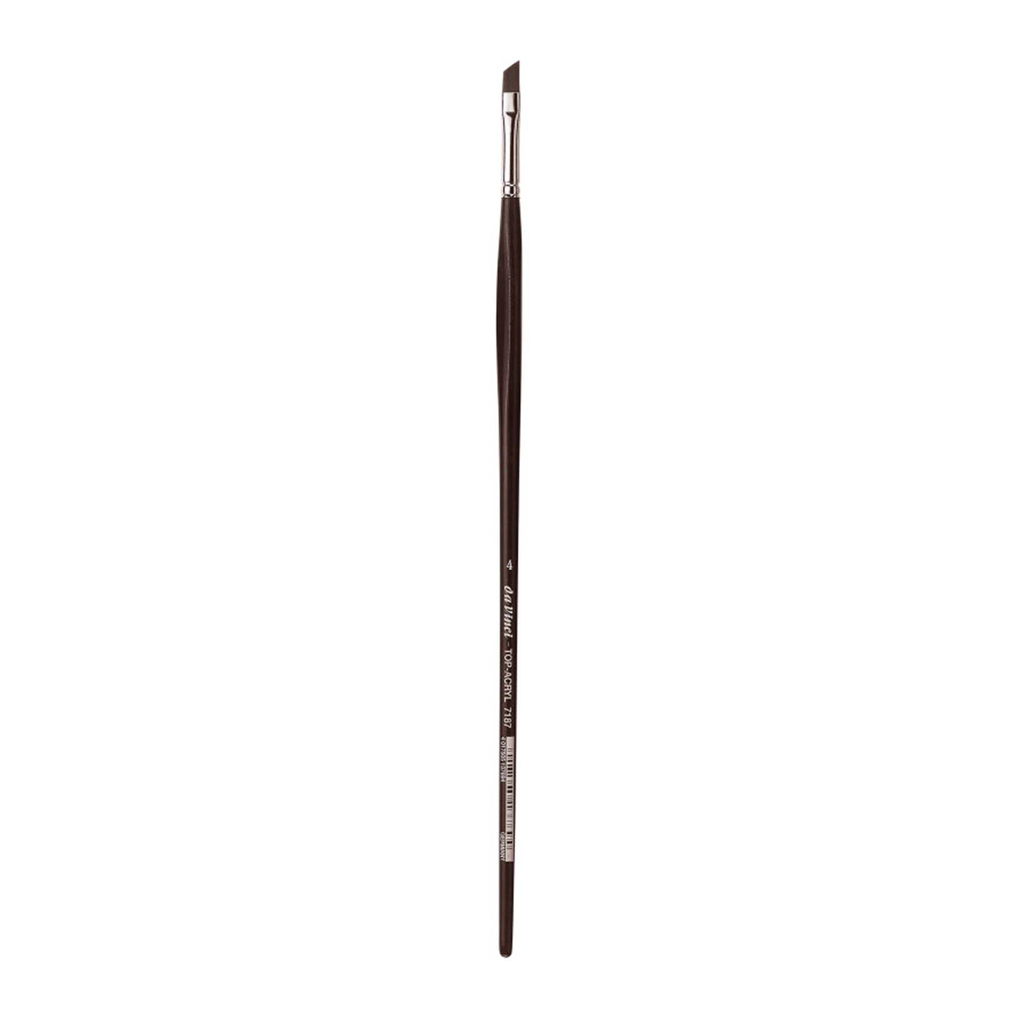 Red-Brown Synthetic Slant Paint Brush, Size 4