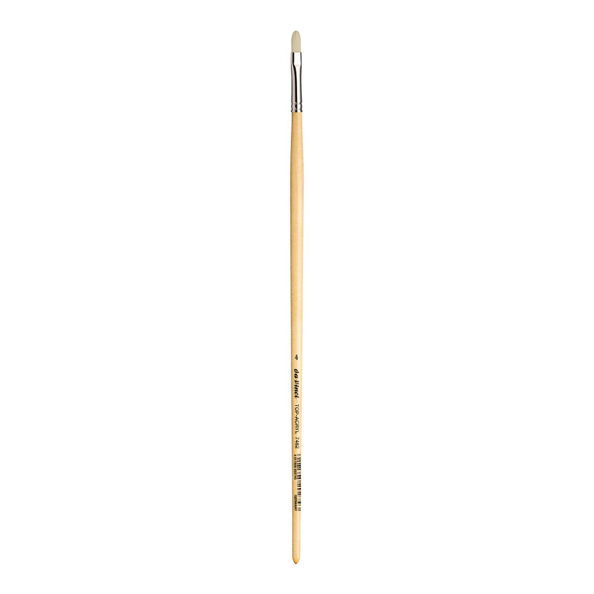 Size 4 Filbert Synthetic Brush for Acrylic and Oil Painting