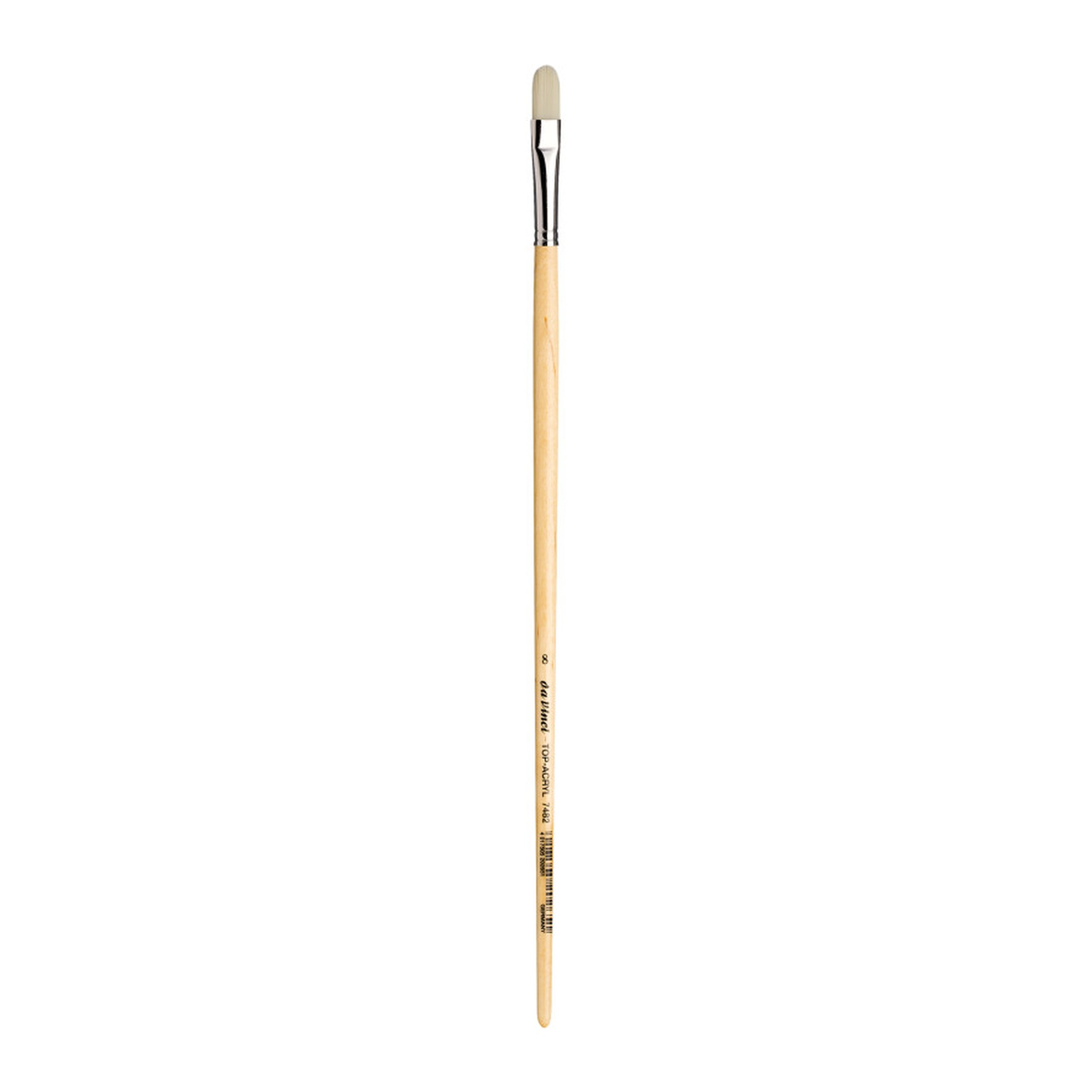 White Synthetic Filbert Paint Brush, Size 8