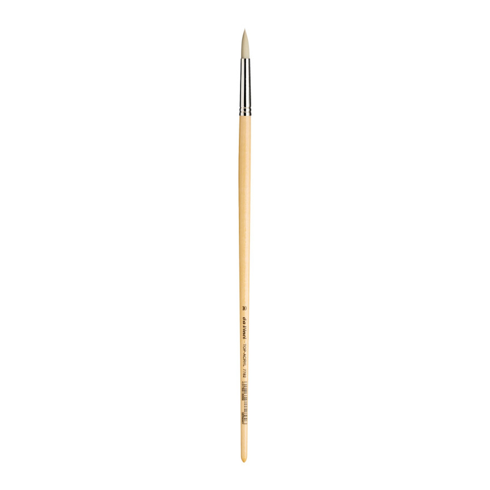 White Synthetic Round Paint Brush, Size 10