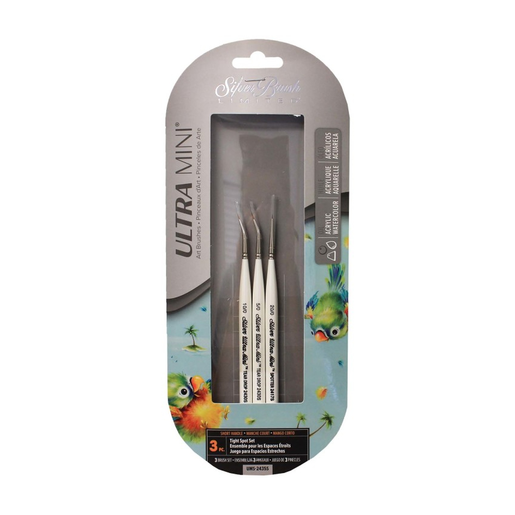Ultra-Fine Detail Brush Set, 3 Pieces
