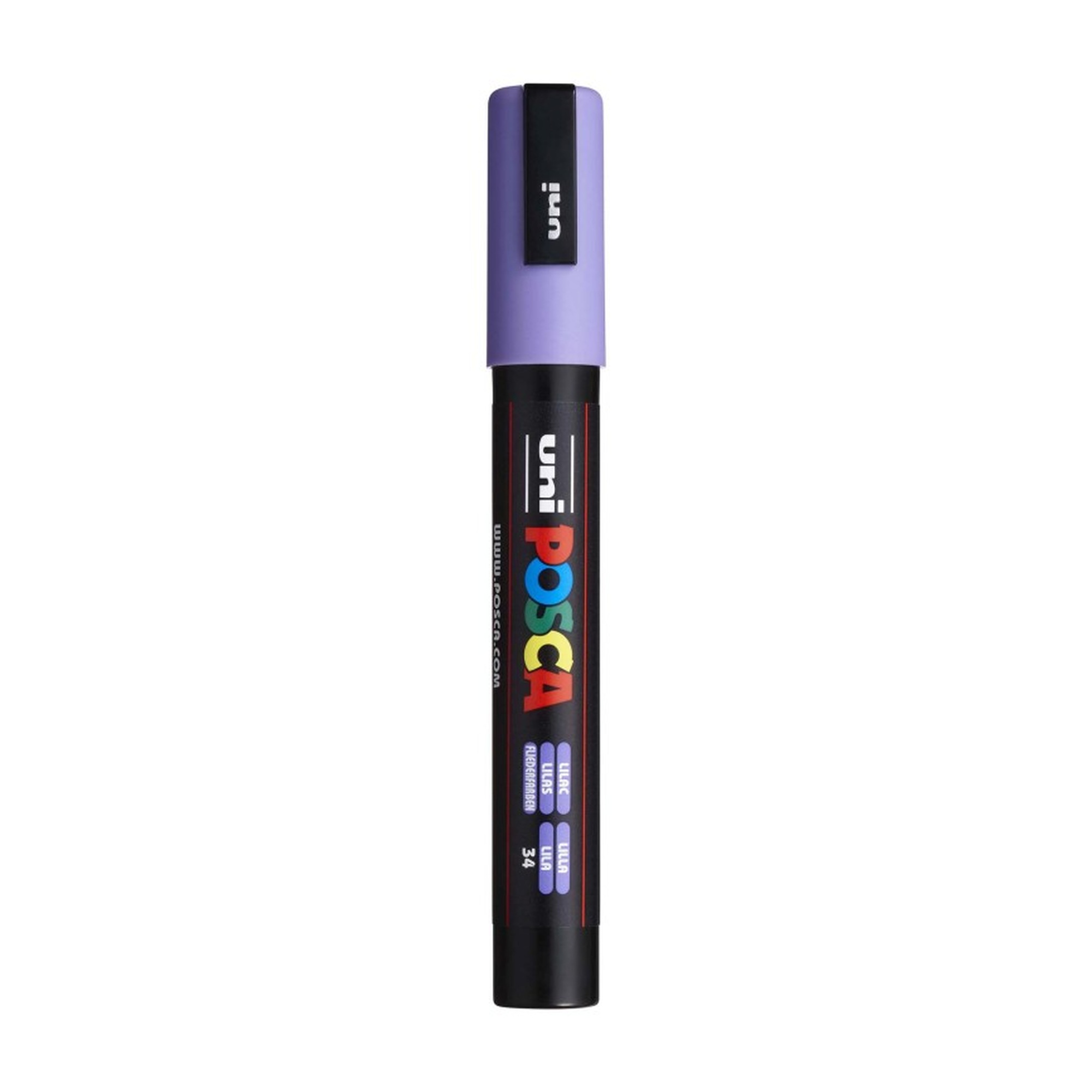 Water-Based Paint Marker with Reversible Medium Tip, Lilac