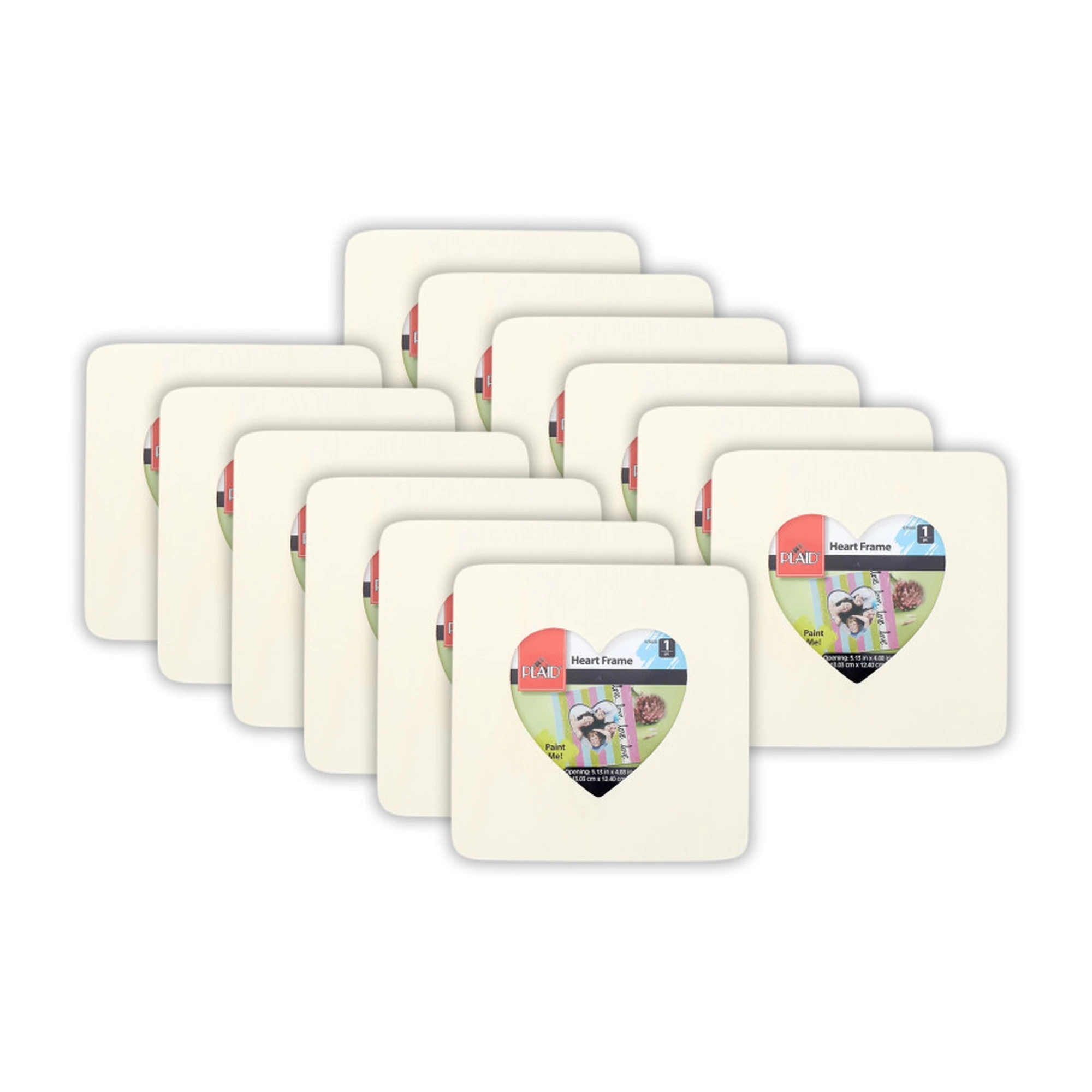 Heart Wood Value Frame, 7.5 x 7.5 in., Pack of 12