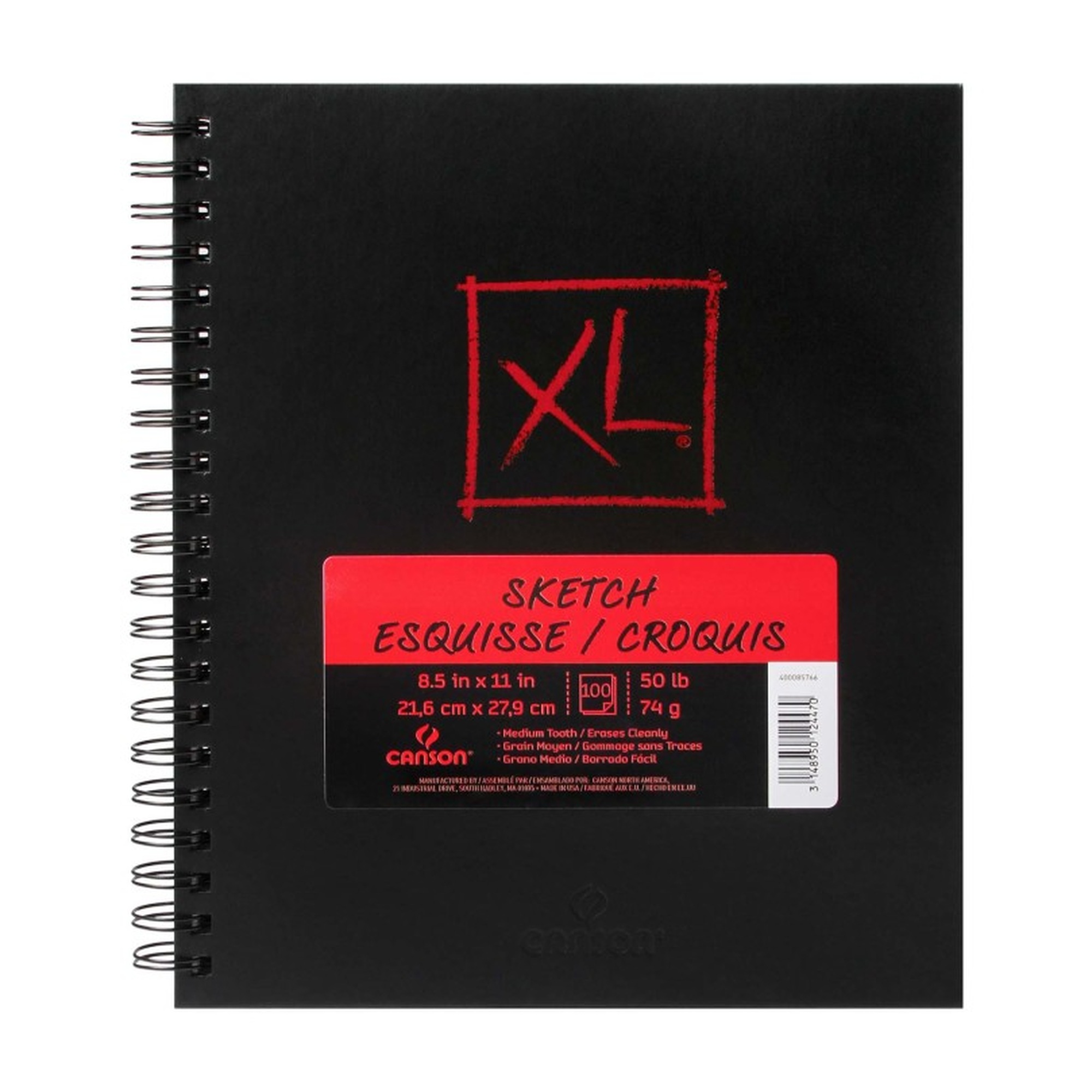 XL Sketch Art Book, 100 Sheets, 8.5 x 11 Inches