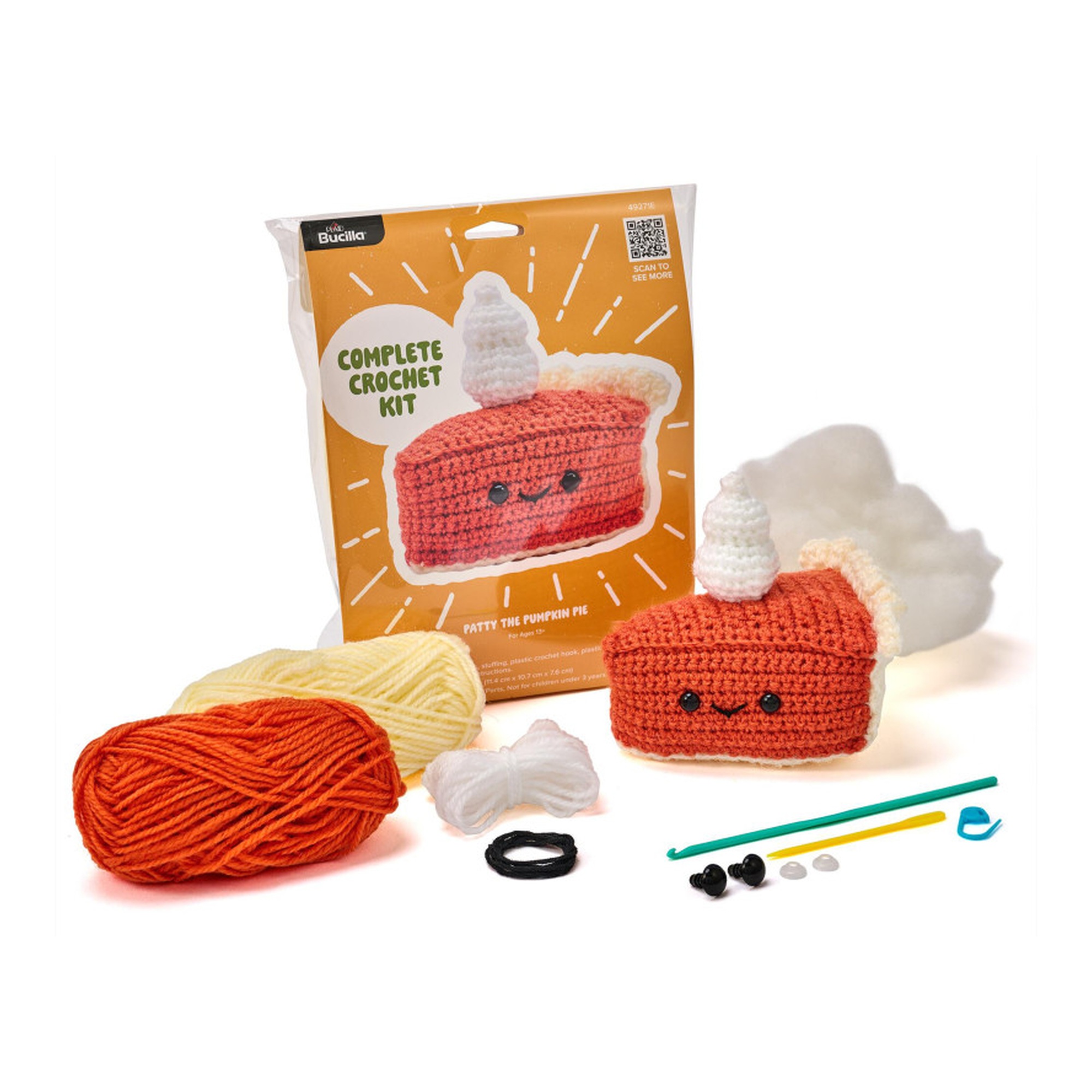Patty Pumpkin Pie Amigurumi Crochet Kit
