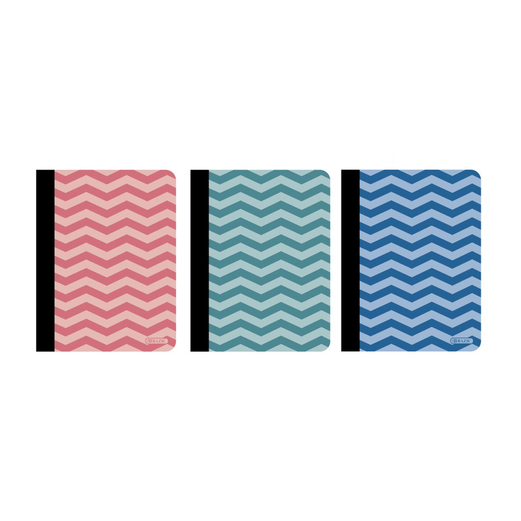 Chevron College Ruled Composition Books, 100 Count, 3-Pack