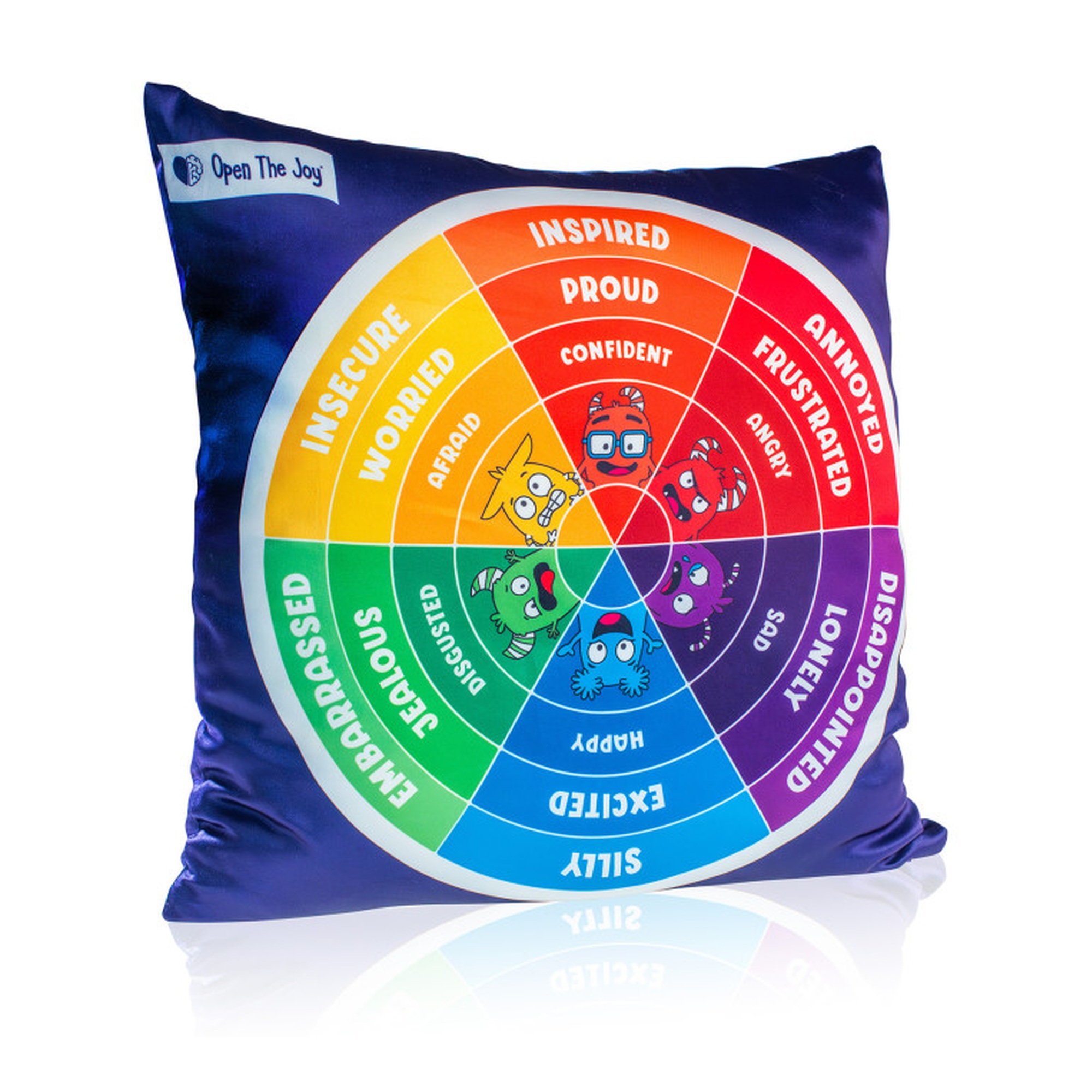 Weighted Emotion Wheel Pillow, English