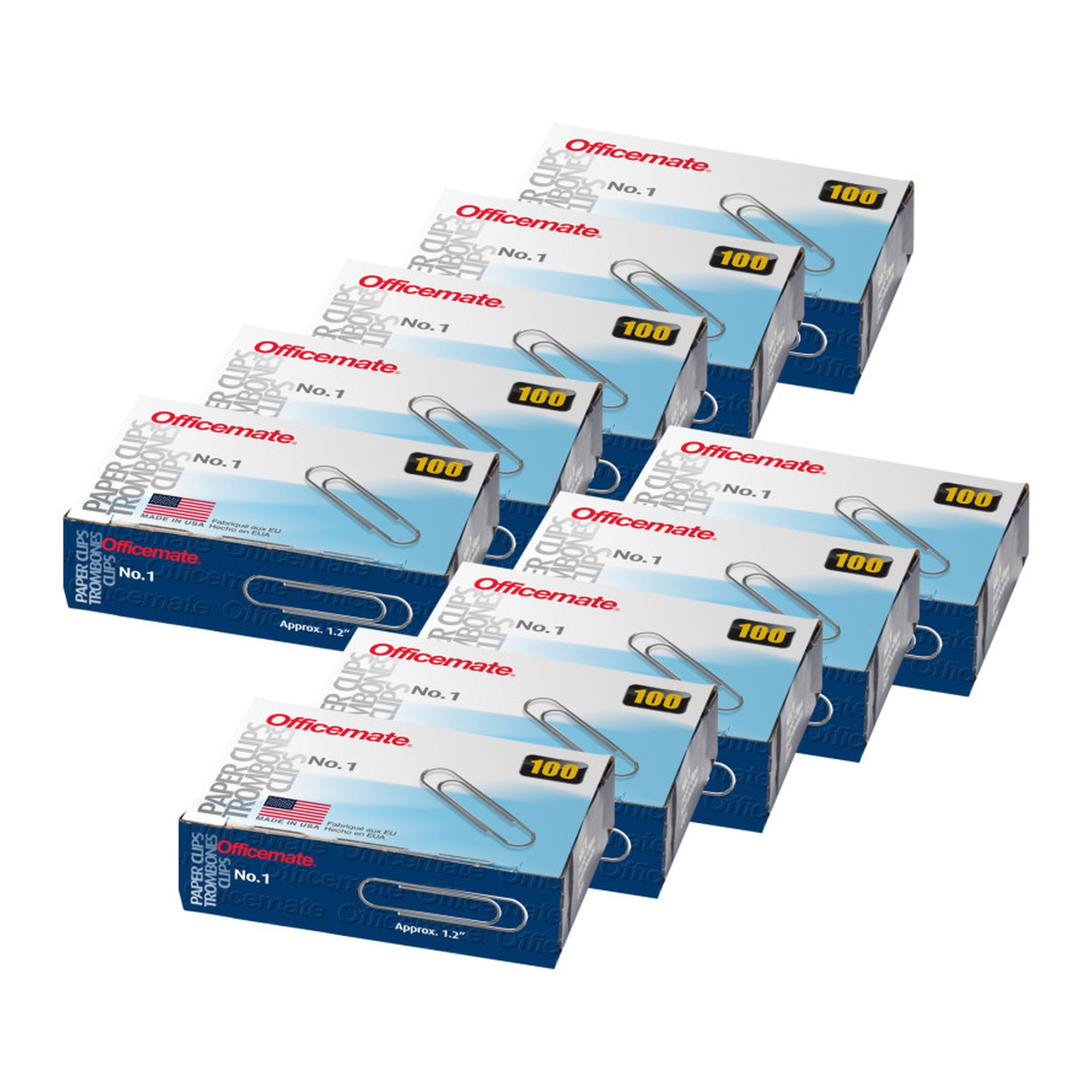 No. 1 Gem Paper Clips, 1,000 Count