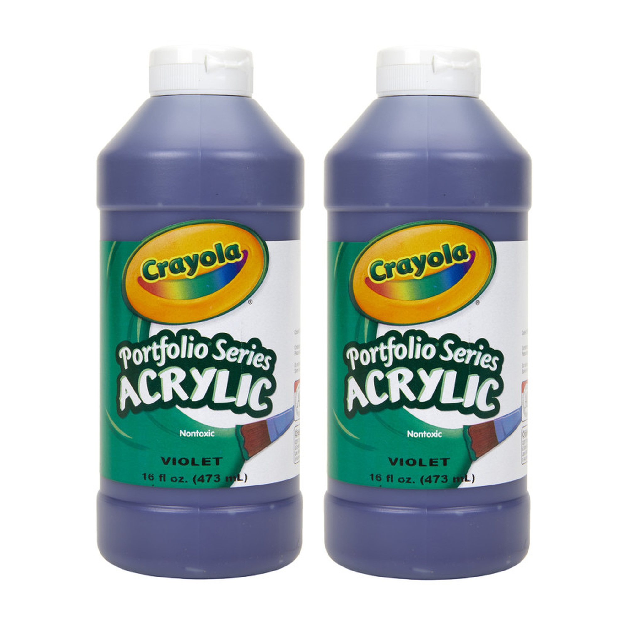 Portfolio Series Violet Acrylic Paint, 16 oz., Pack of 2