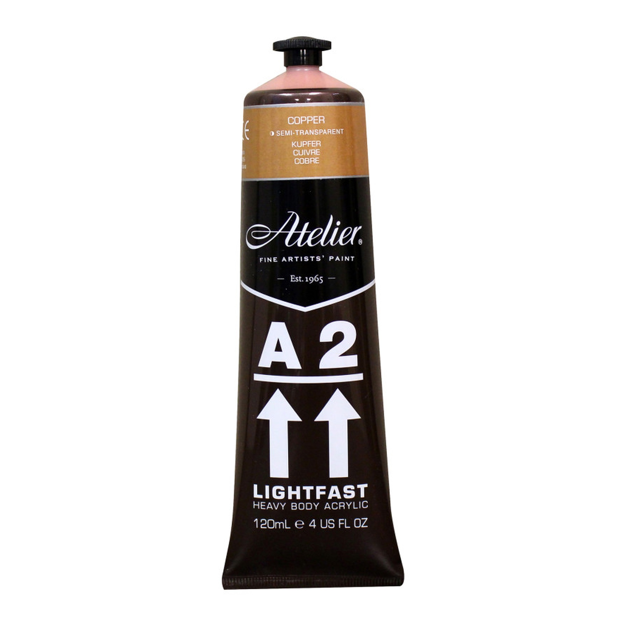 Heavy Body Lightfast Artist Acrylic Paint, Copper, 4 oz.