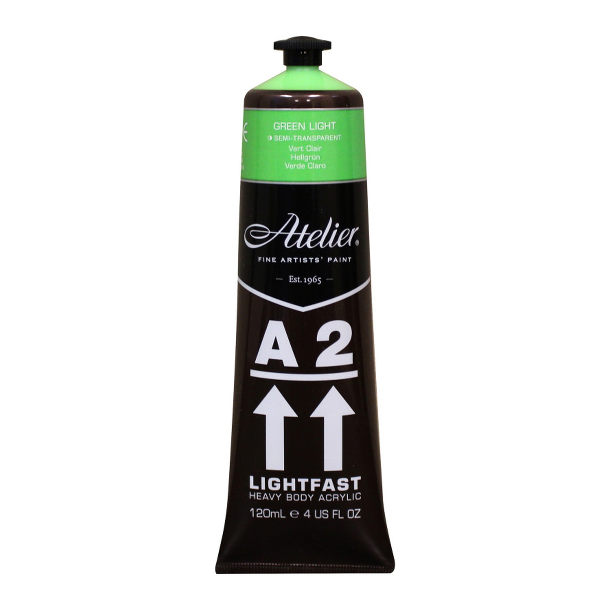 Green Light Heavy Body Lightfast Artist Acrylic Paint, 4 oz.