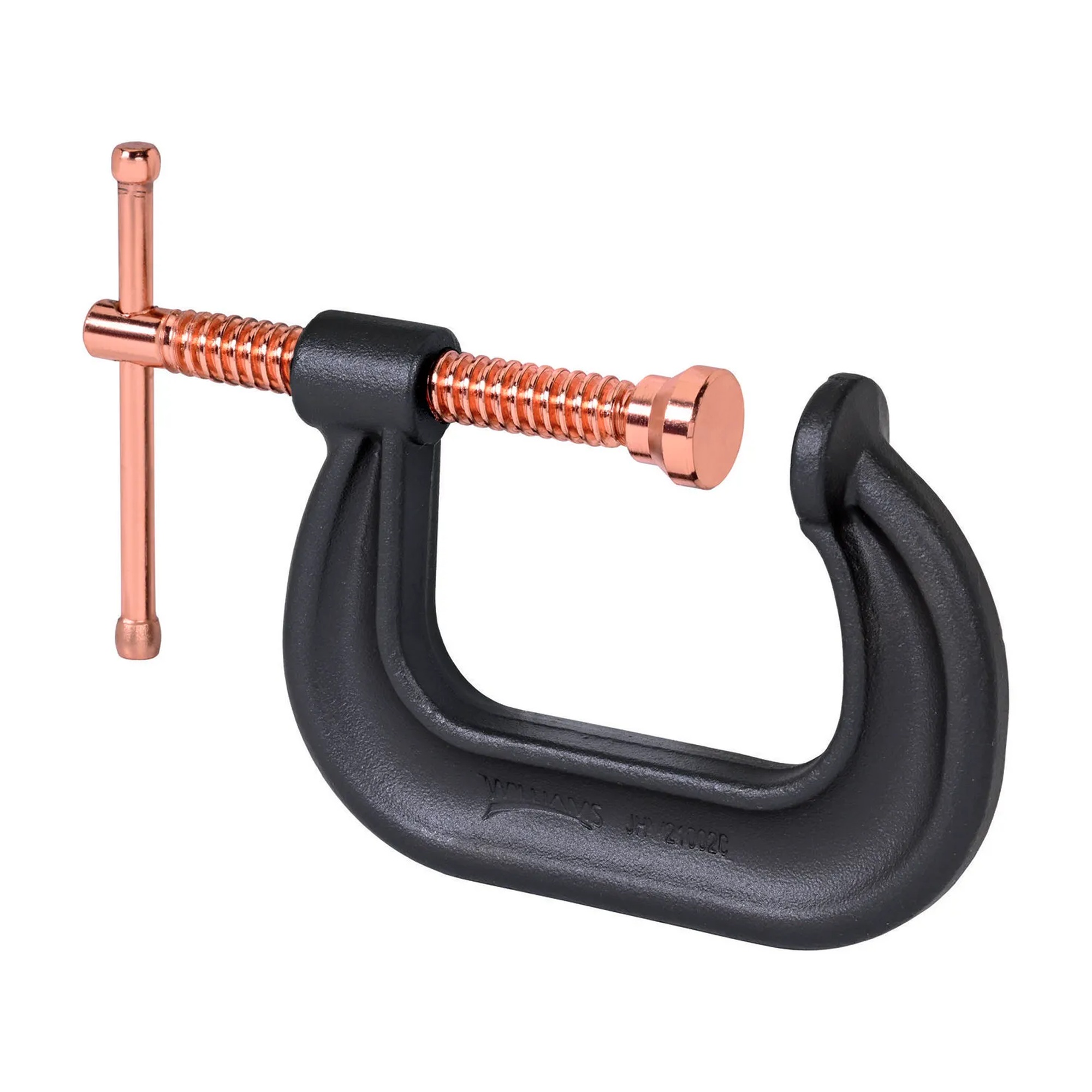 Drop-Forged C-Clamp with Copper-Plated Screw, 3 in. Opening