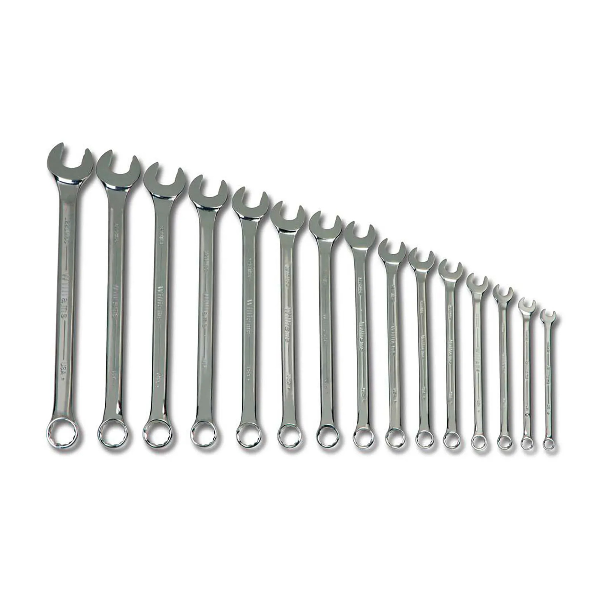 15-Piece Metric 12-Point Combination Wrench Set, 7 mm to 32 mm, Chrome