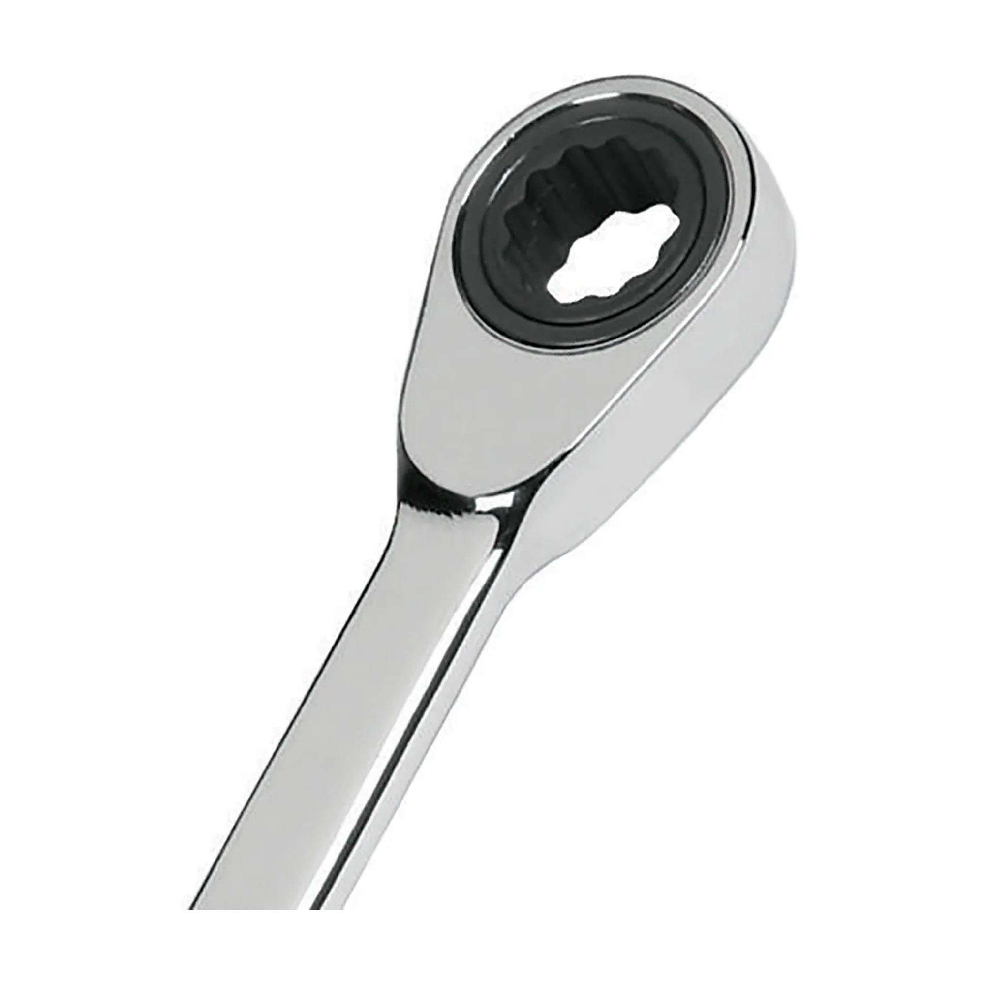 19 mm 12-point chrome combination ratcheting wrench