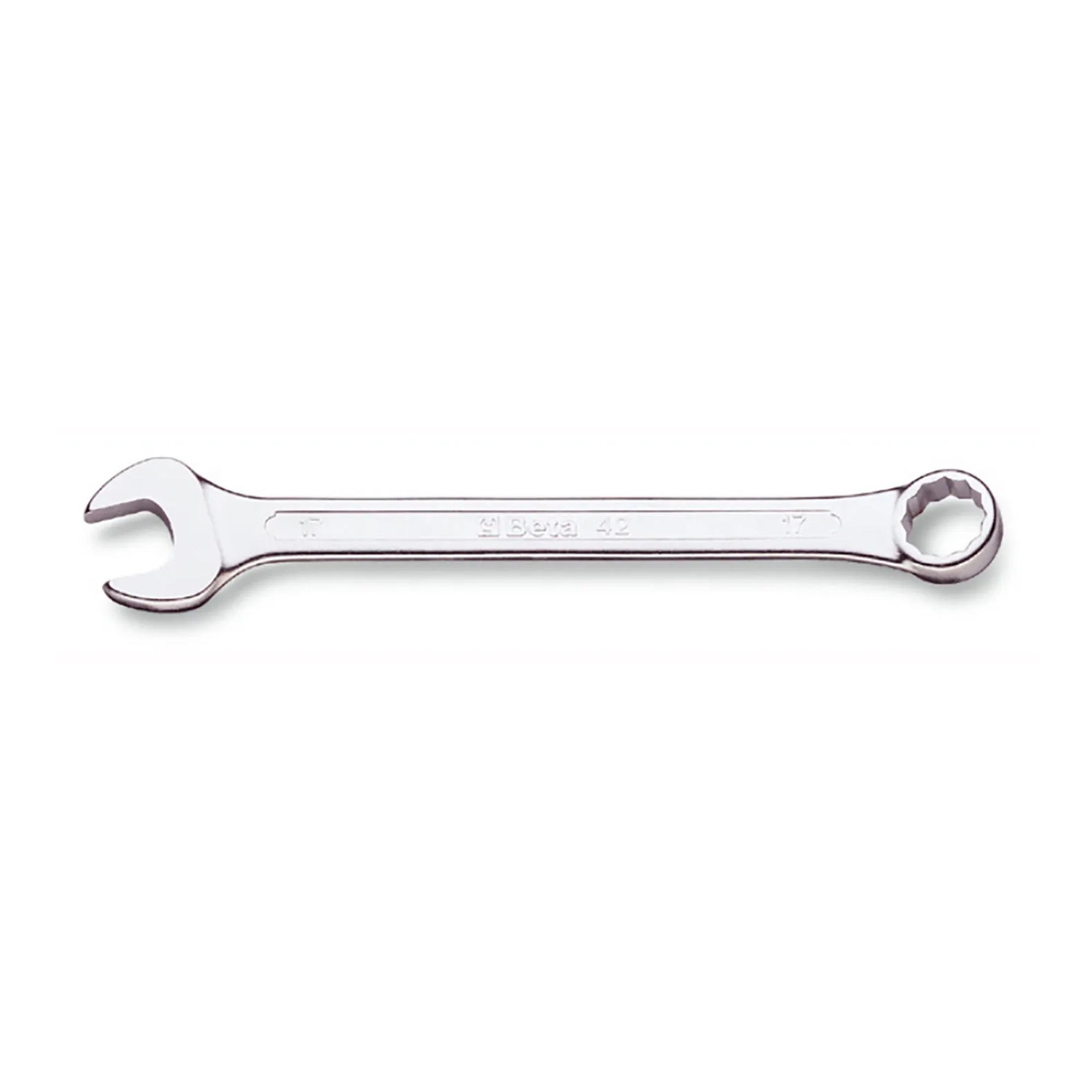 17 mm 12-Point 15° Offset Combination Wrench, Silver
