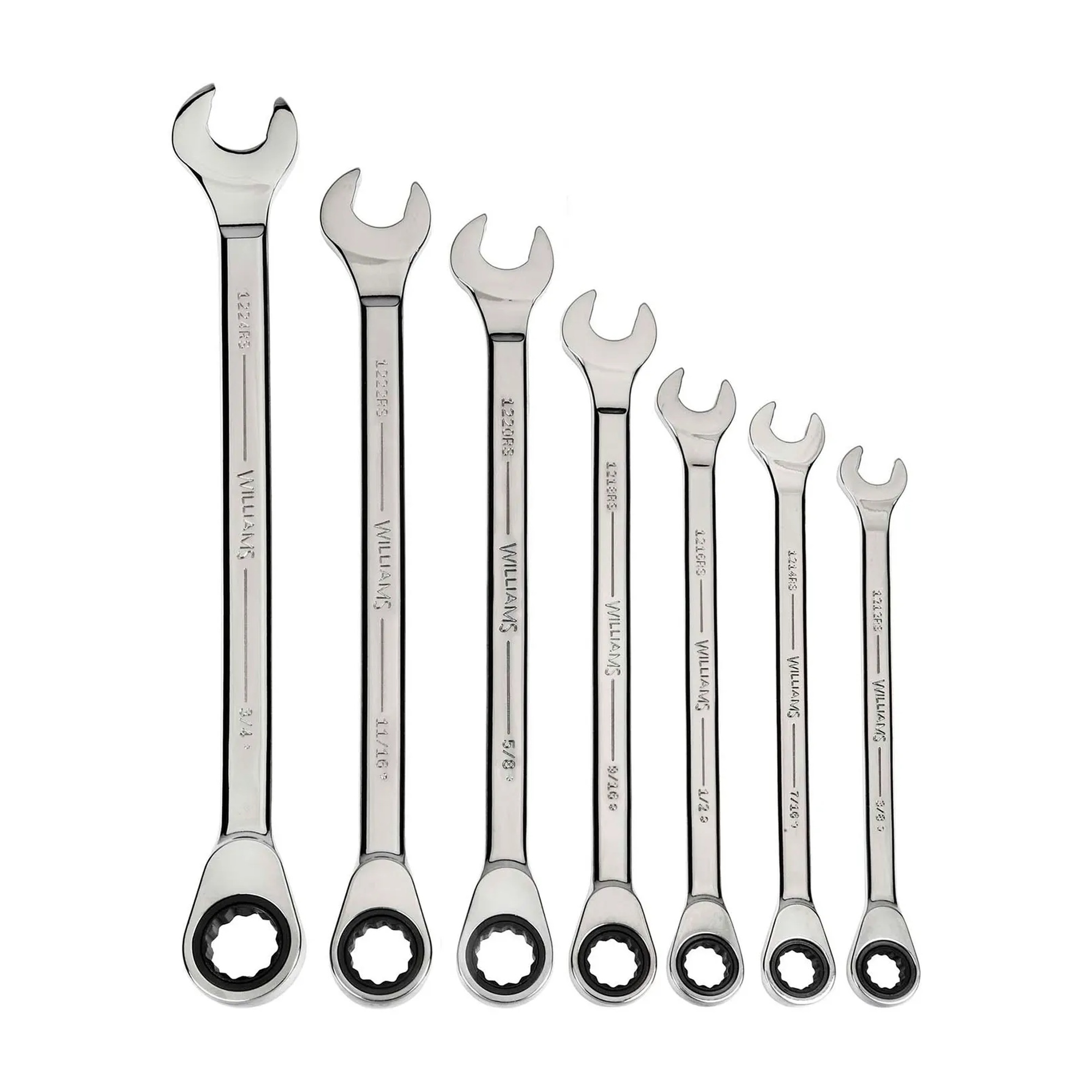 11/16-Inch 12-Point Ratcheting Combination Wrench, Chrome