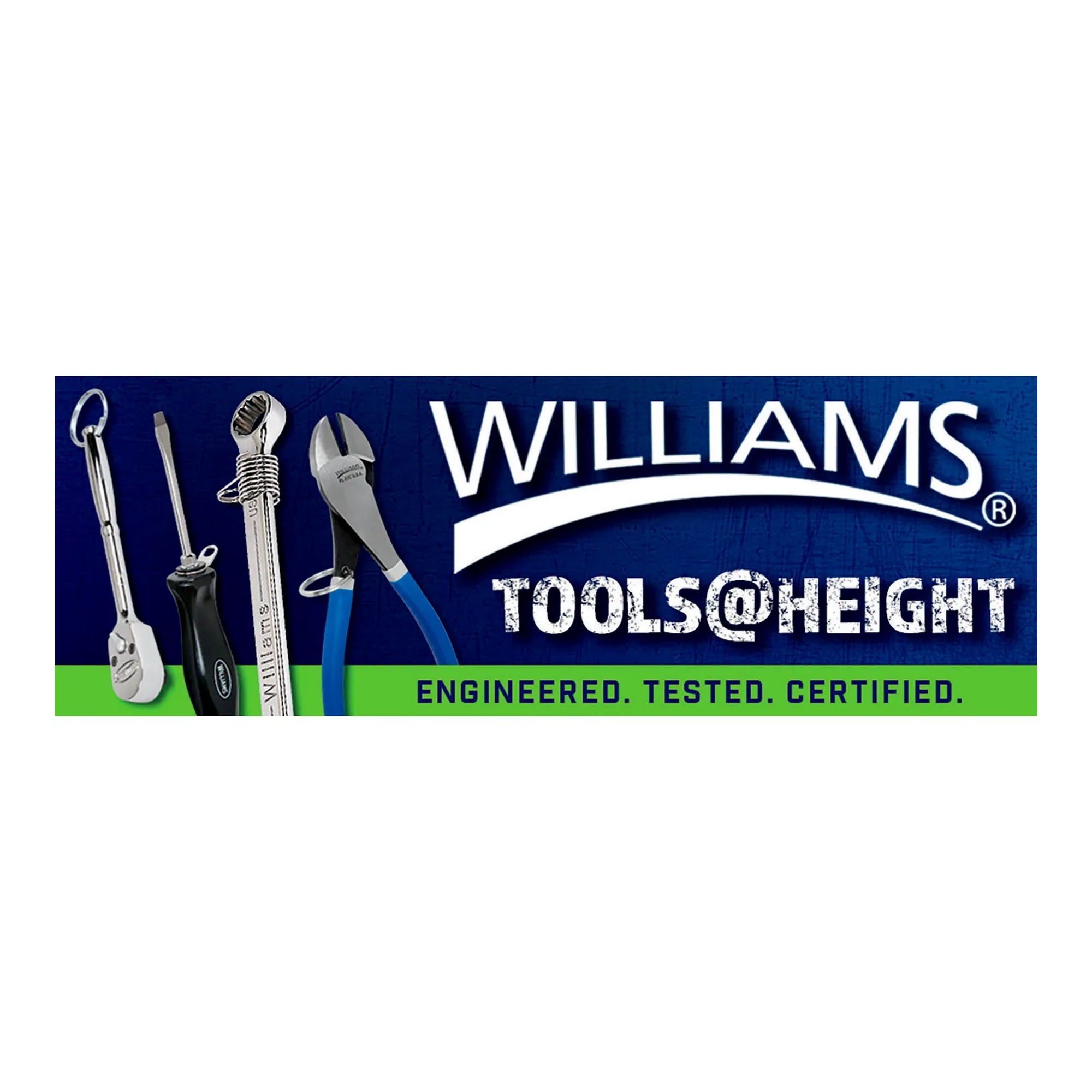 Chrome 1-1/16 in. 12-point combination wrench with attachment point