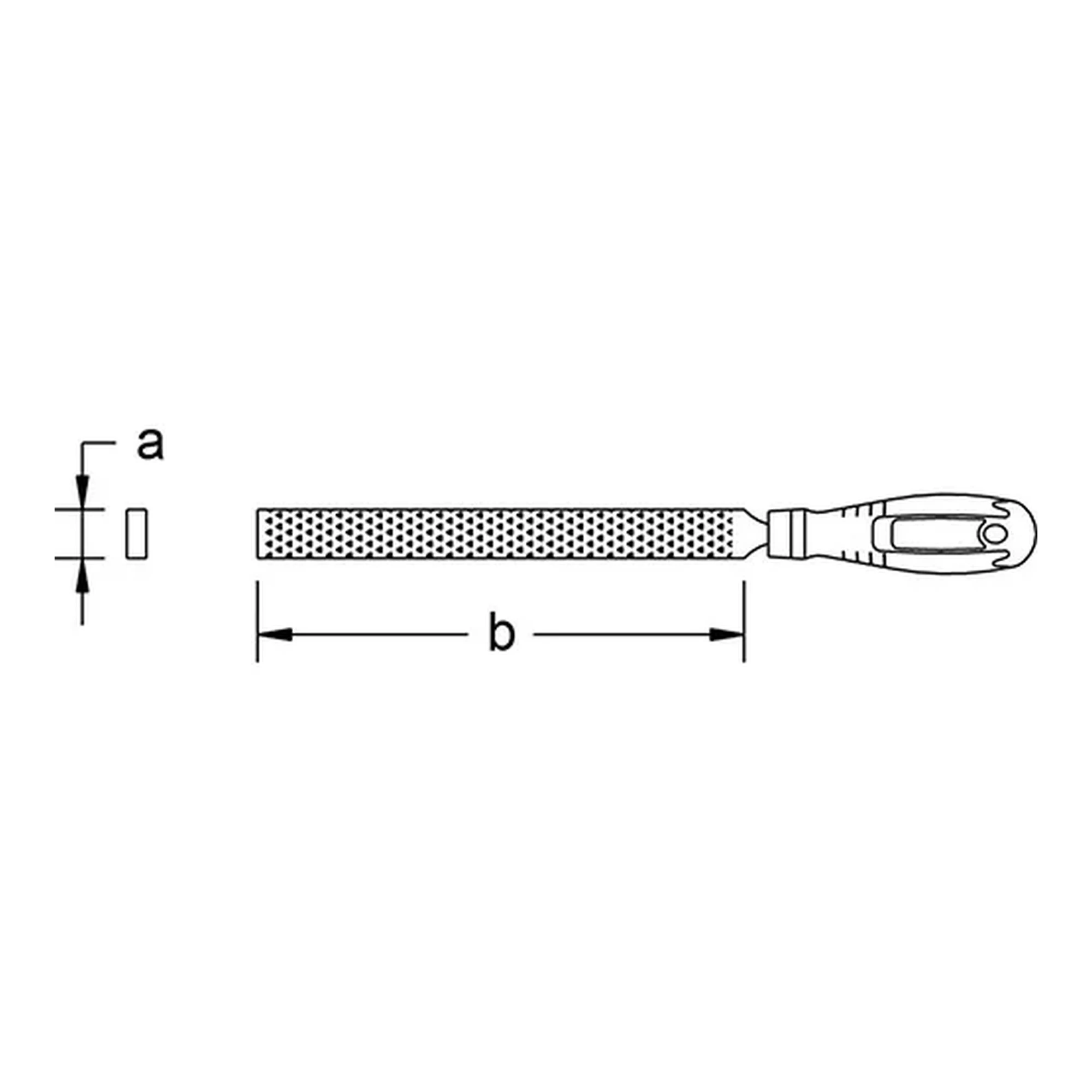 Copper beryllium hand file, 3/4 in. x 8 in.