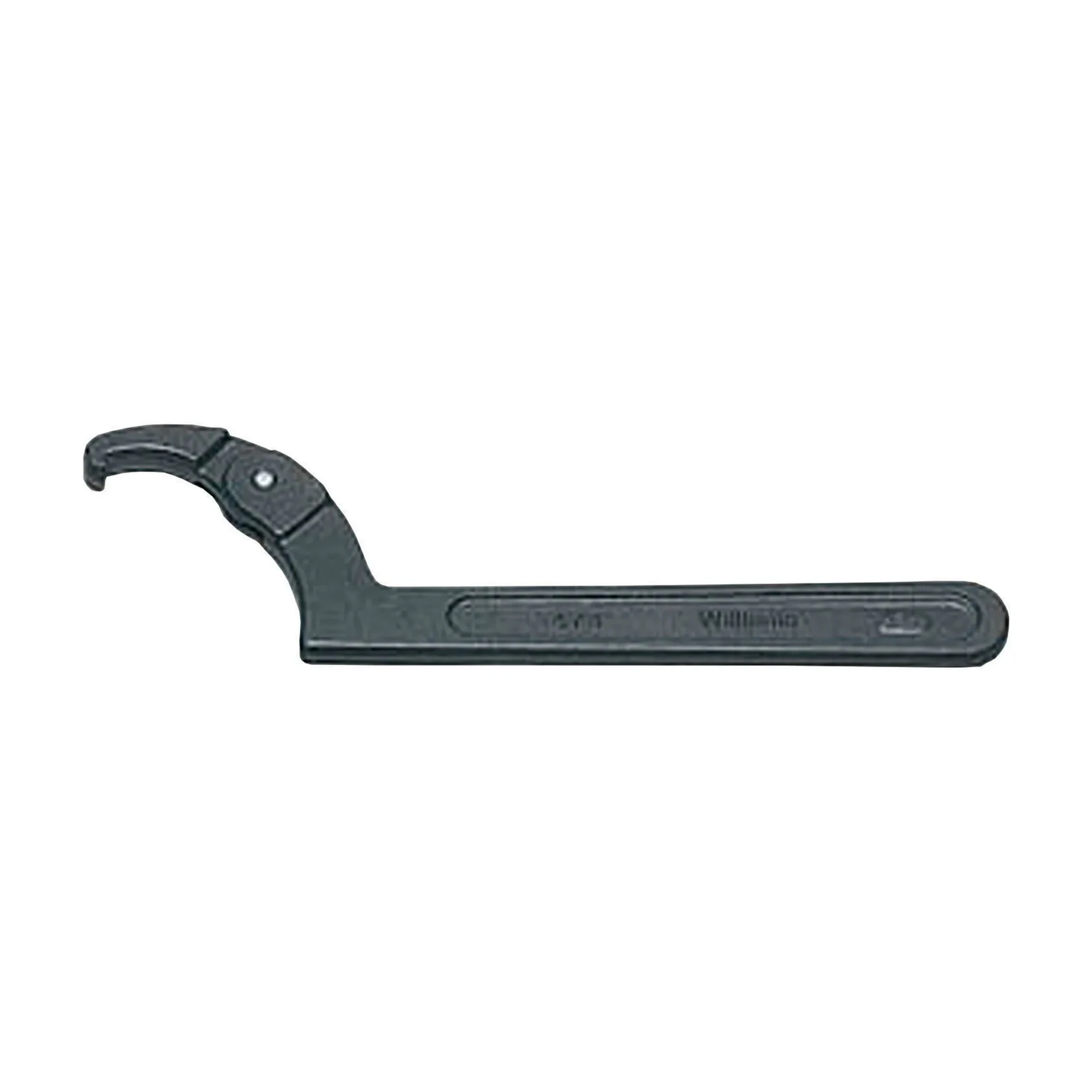 Adjustable hook fire hose spanner wrench for 1-1/4 to 3 inch spans