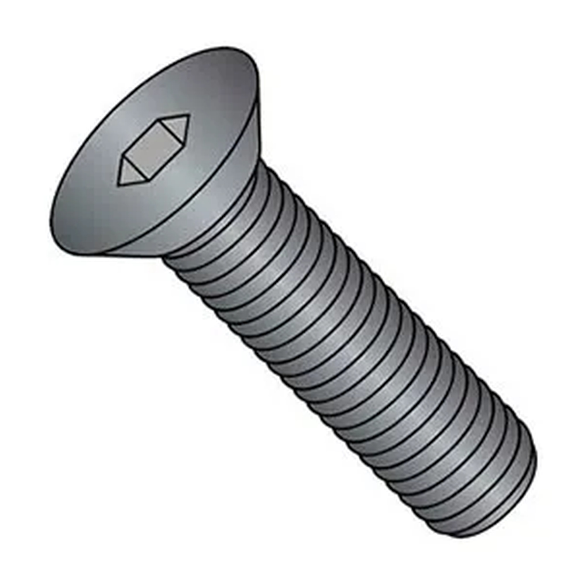 M5 x 0.8 x 10 mm Flat Socket Cap Screw, Steel, Black Oxide, Pkg of 100