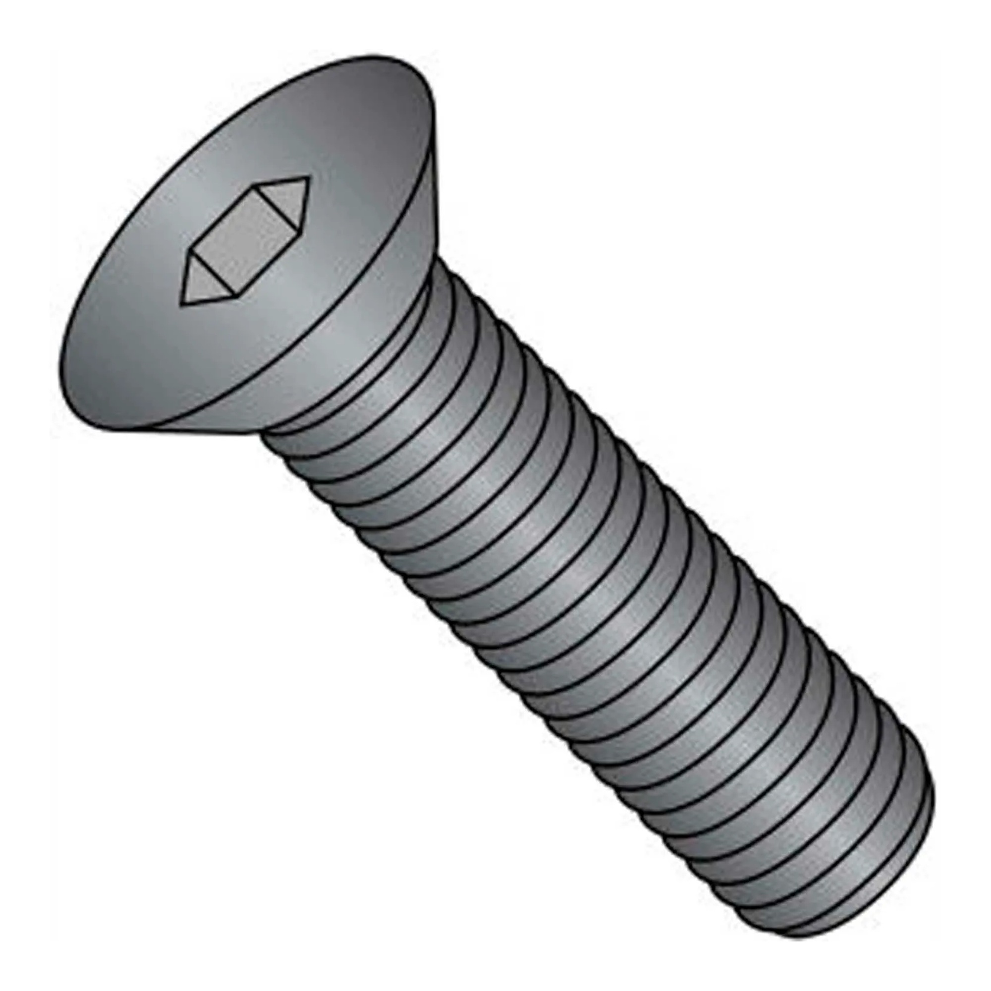 M12 x 1.75 x 40 mm 304 Stainless Steel Flat Head Socket Cap Screw
