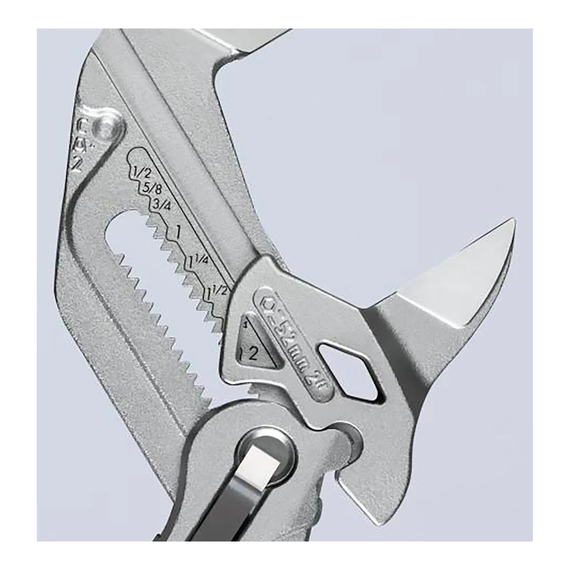Two red pliers wrenches with keeper pouch