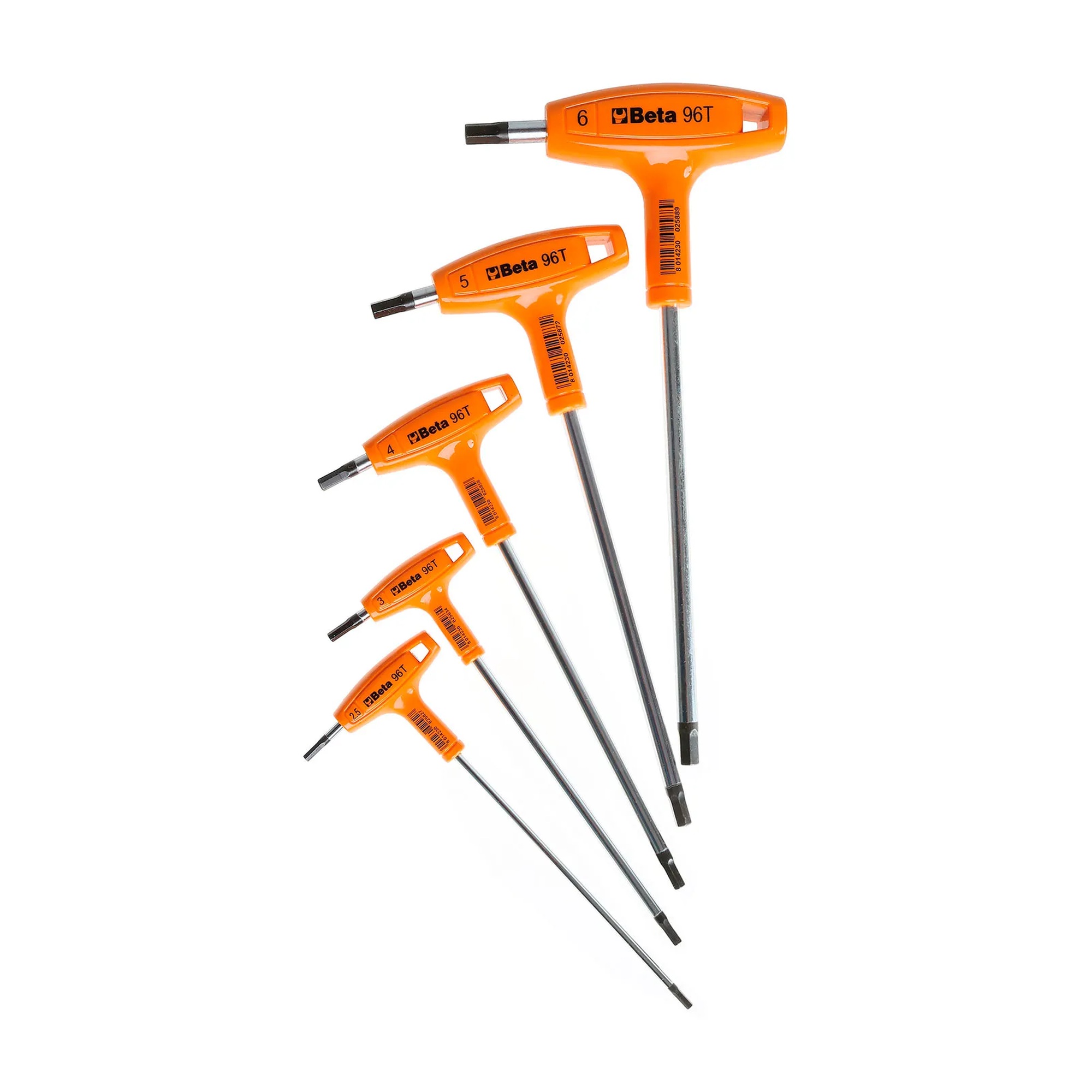 Metric High-Torque T-Handle Hex Key Wrench Set, 5-Piece