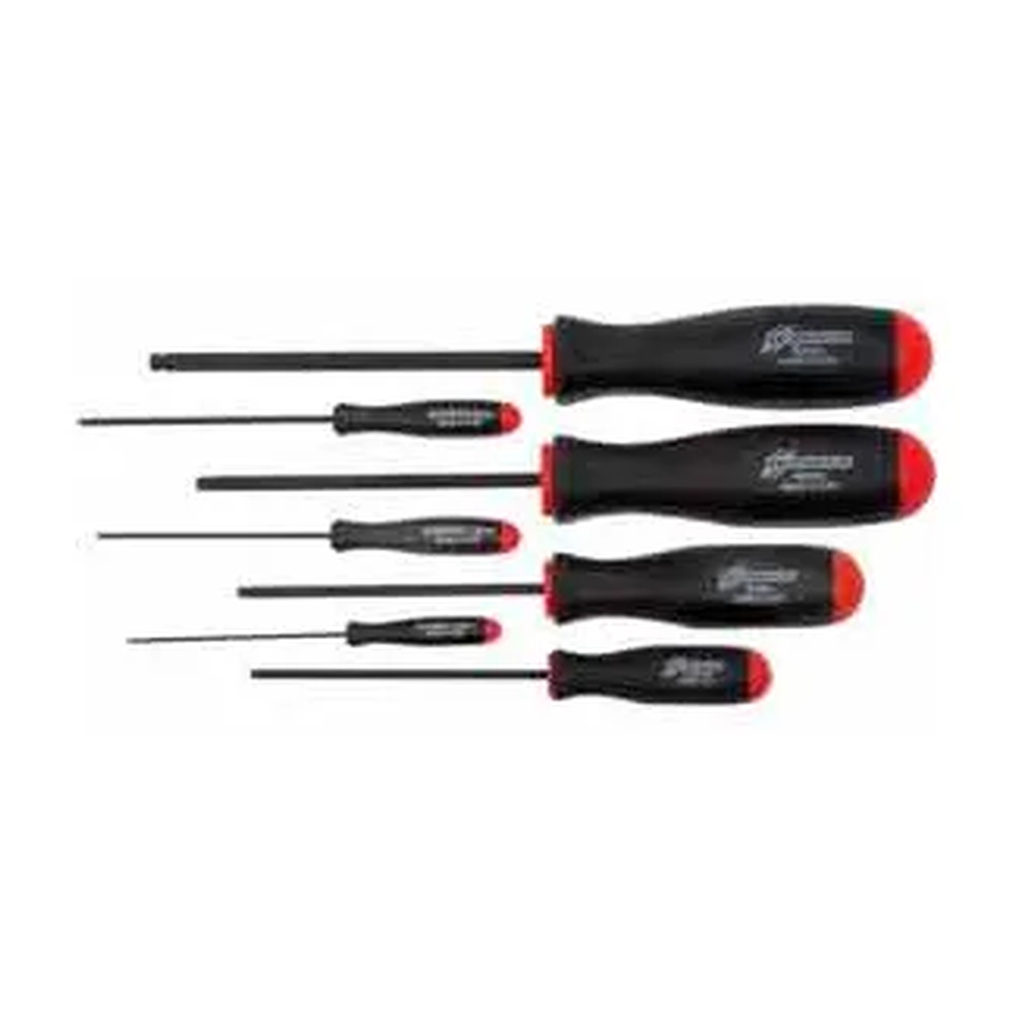 7-Piece Ball-End Hex Screwdriver Set, Metric 1.27-5 mm