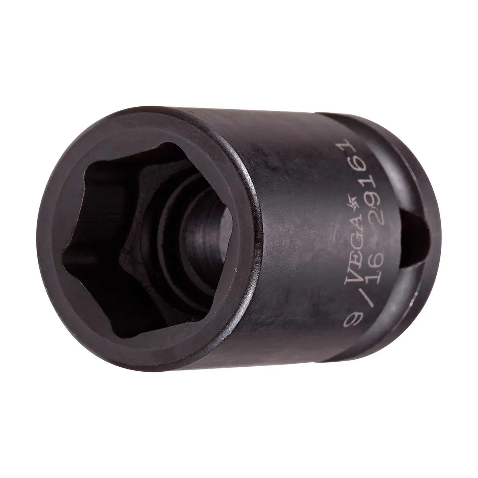 19 mm six-point standard-length impact socket with 3/8 in. square drive