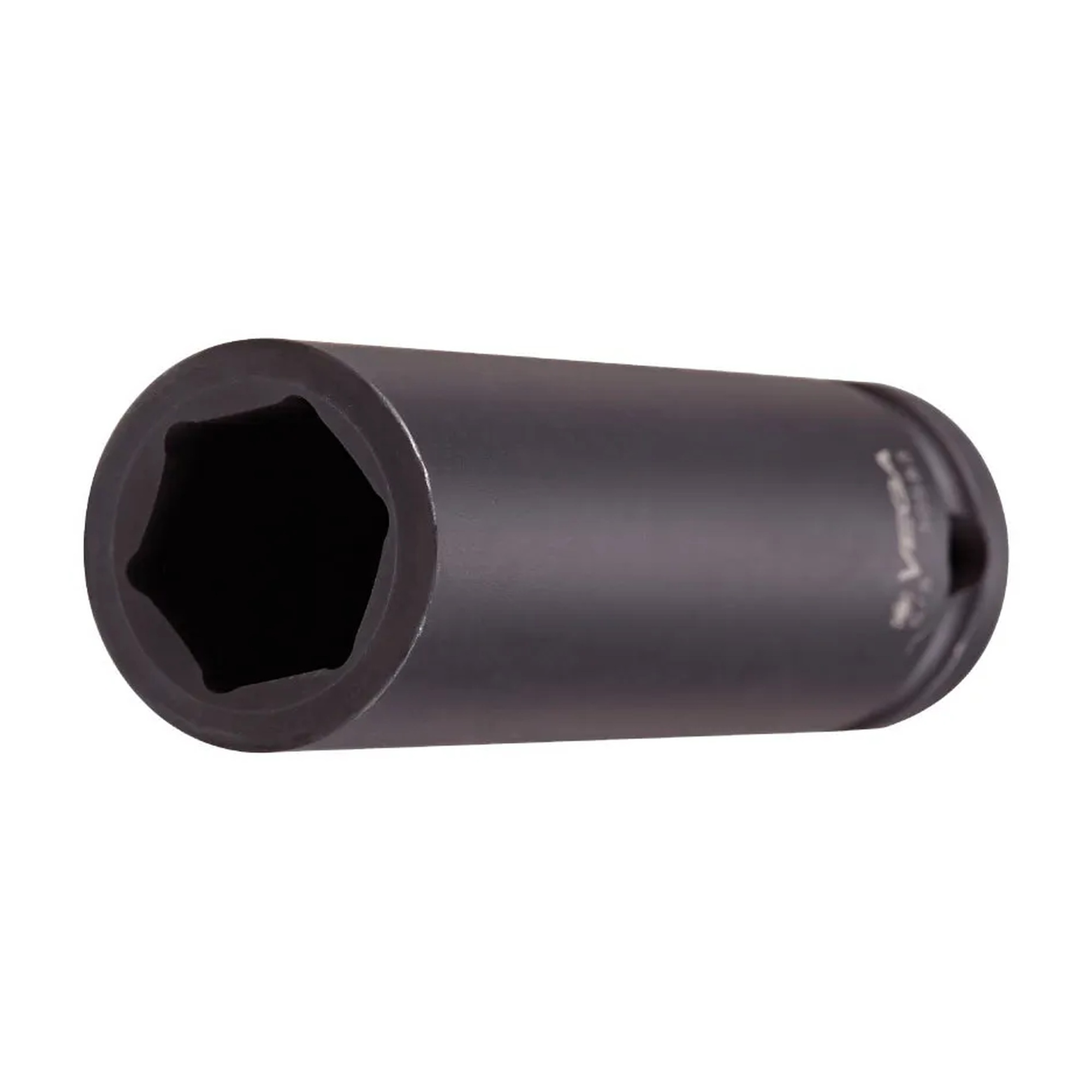 Black long 1/2-inch drive 1-1/16-inch 6-point impact socket