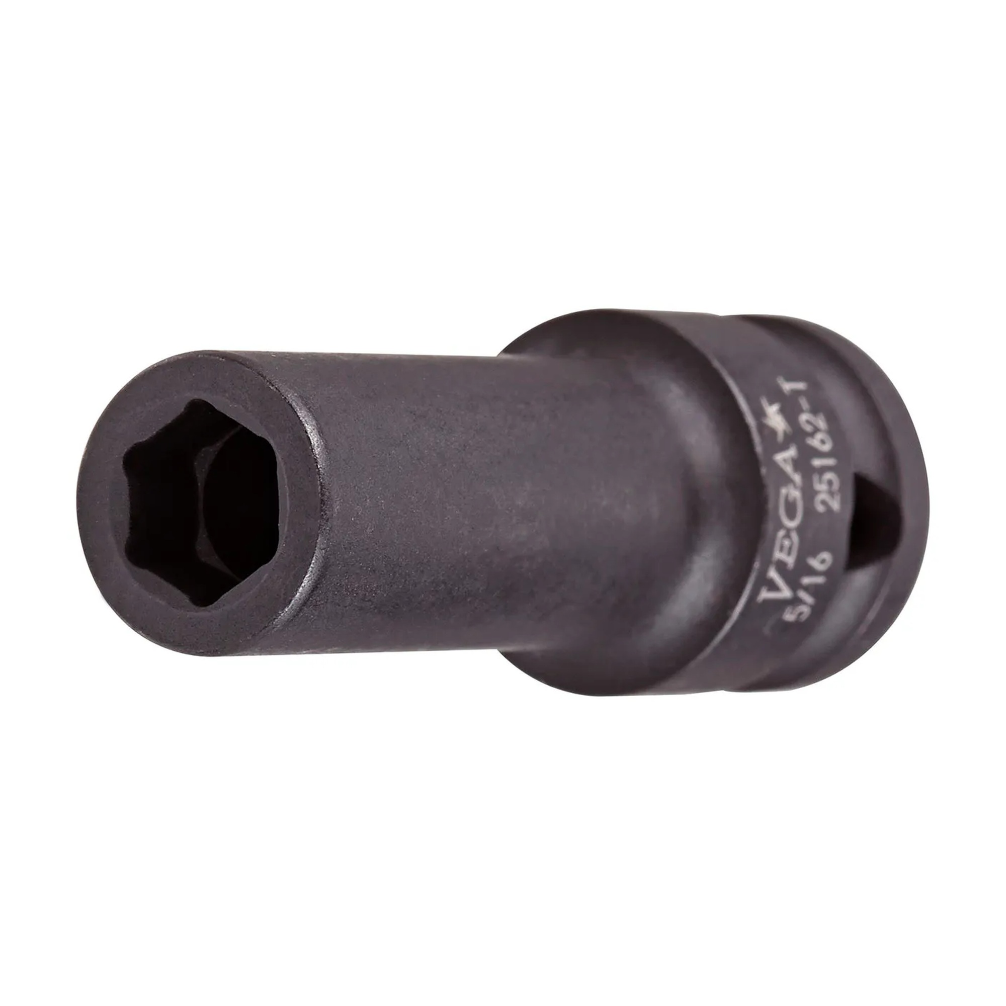 Black 3/8 in. drive 3/4 in. 6-point thin-wall impact socket