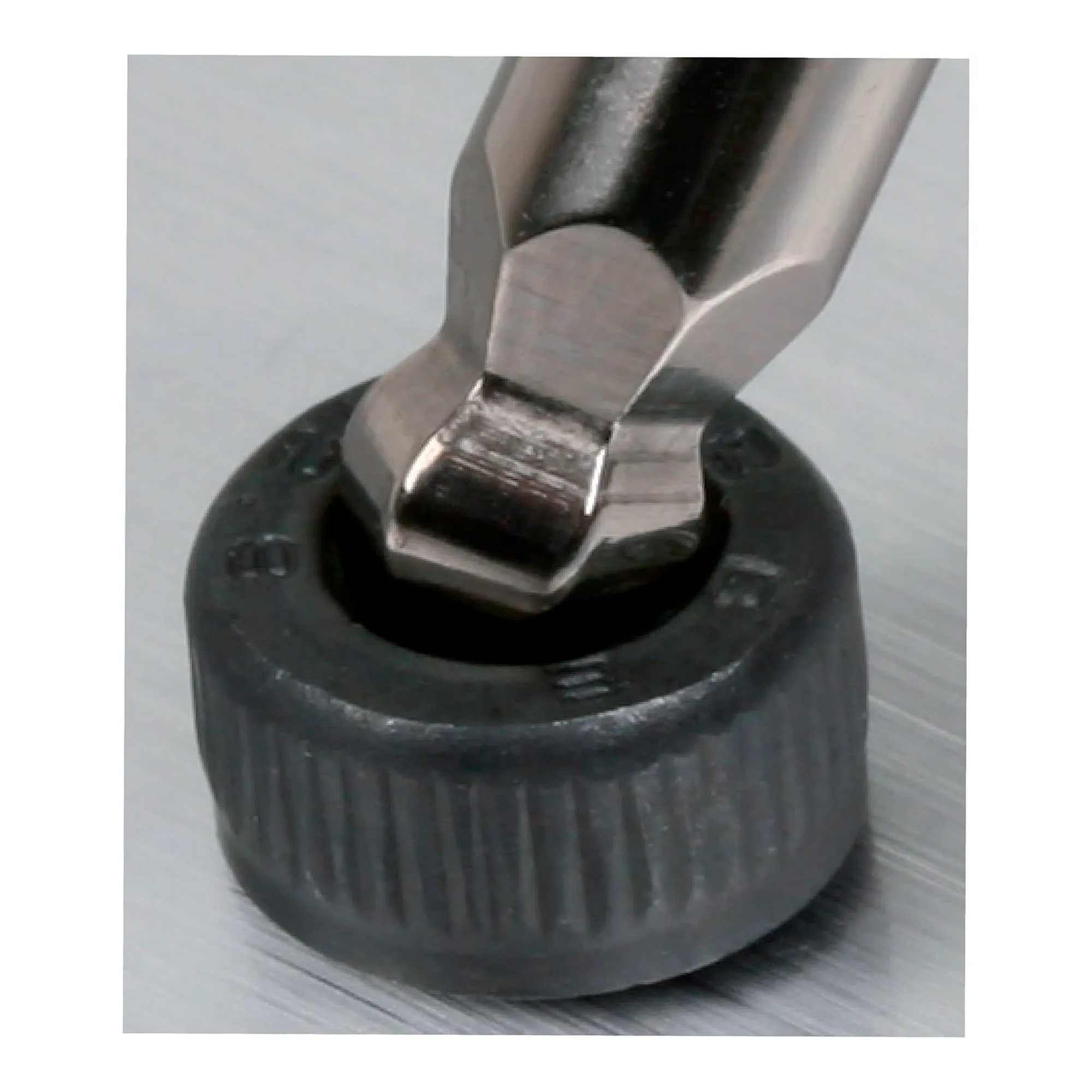 Orange 6 mm ball-end T-handle hex key wrench