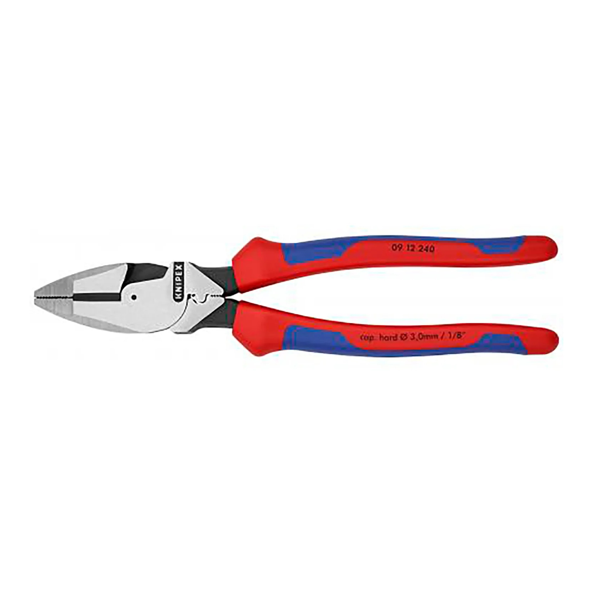 High-Leverage Lineman's Pliers with Fish Tape Puller and Crimper