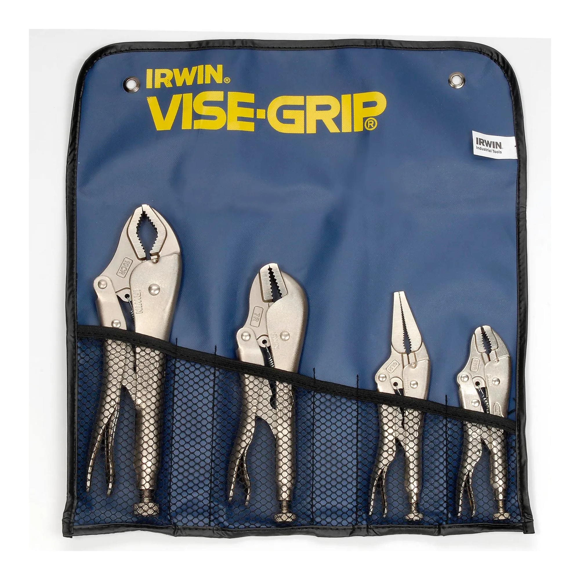 4-Piece Locking Plier Set with Pouch