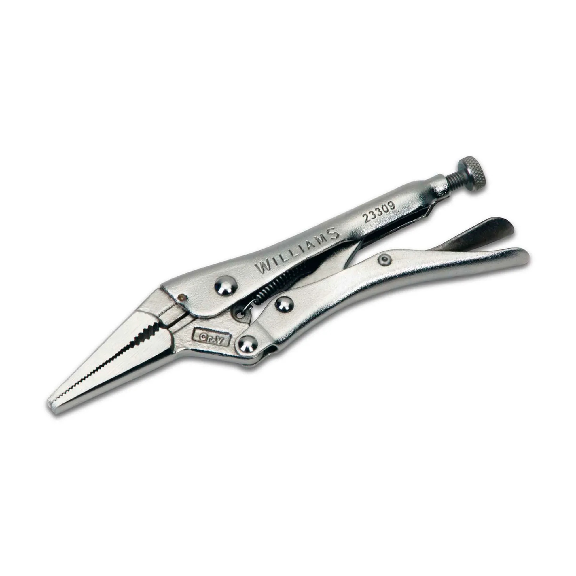 9-Inch Long-Nose Locking Pliers with Wire Cutter